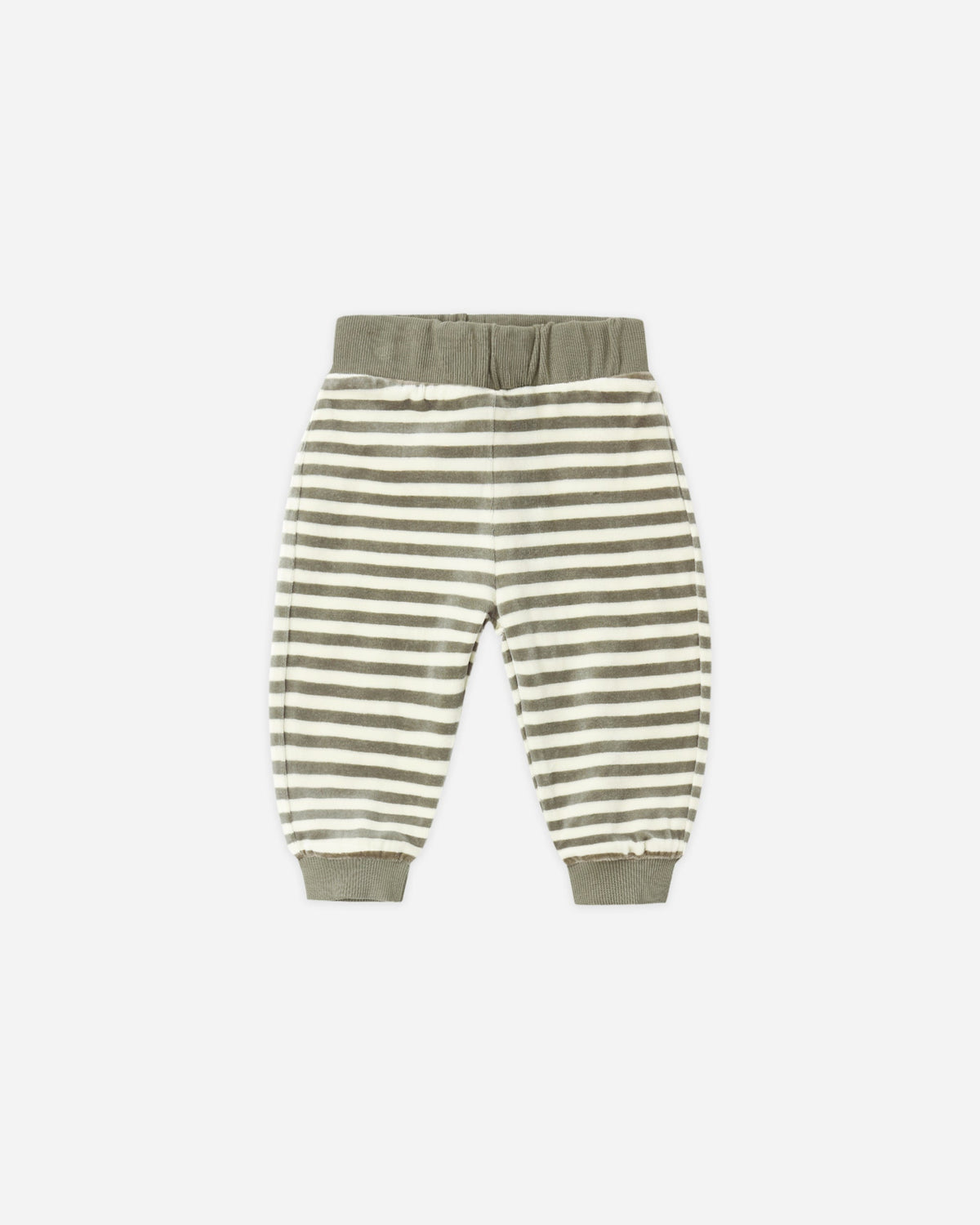 Velour Relaxed Sweatpant Spruce Stripe - Rylee + Cru | Kids Clothes | Trendy Baby Clothes | Modern Infant Outfits |
