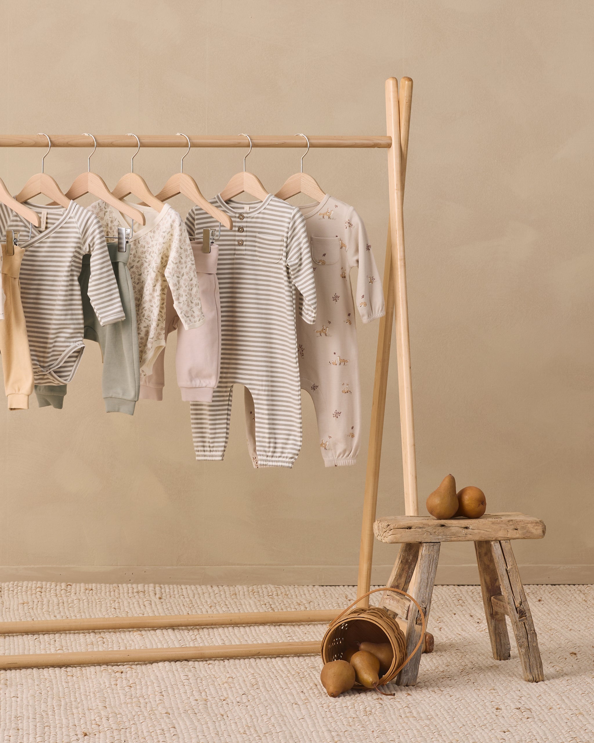 Long Sleeve Pocket Jumpsuit Laurel Stripe - Rylee + Cru | Kids Clothes | Trendy Baby Clothes | Modern Infant Outfits |