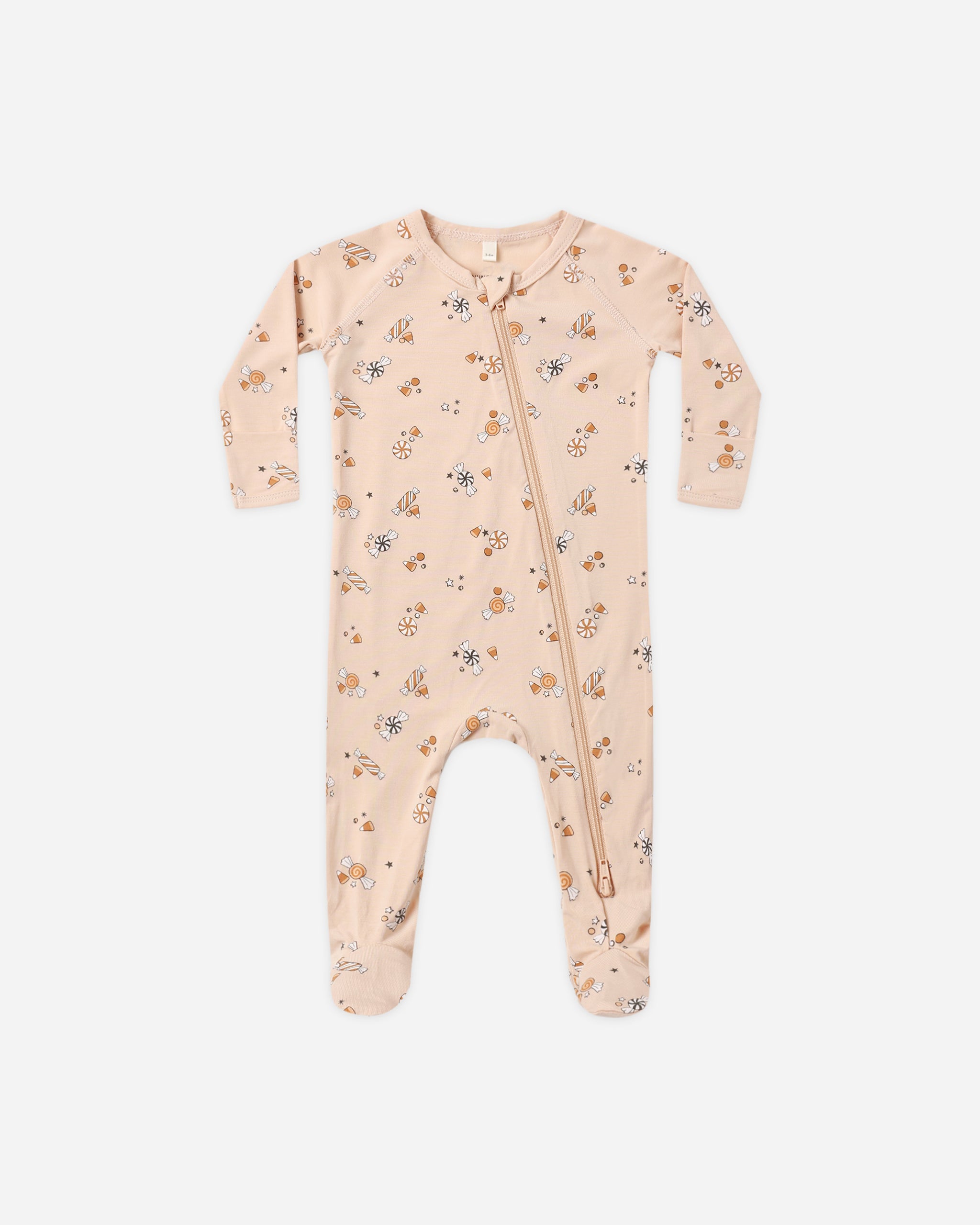 Bamboo Zip Footie Candy - Rylee + Cru | Kids Clothes | Trendy Baby Clothes | Modern Infant Outfits |