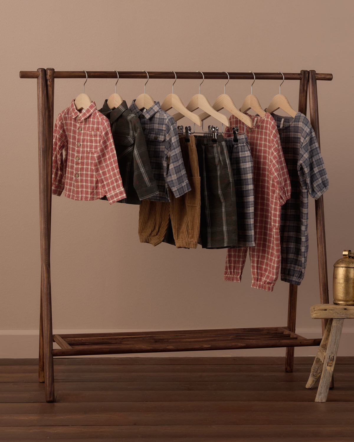 Collared Long Sleeve Shirt Vintage Plaid - Rylee + Cru | Kids Clothes | Trendy Baby Clothes | Modern Infant Outfits |