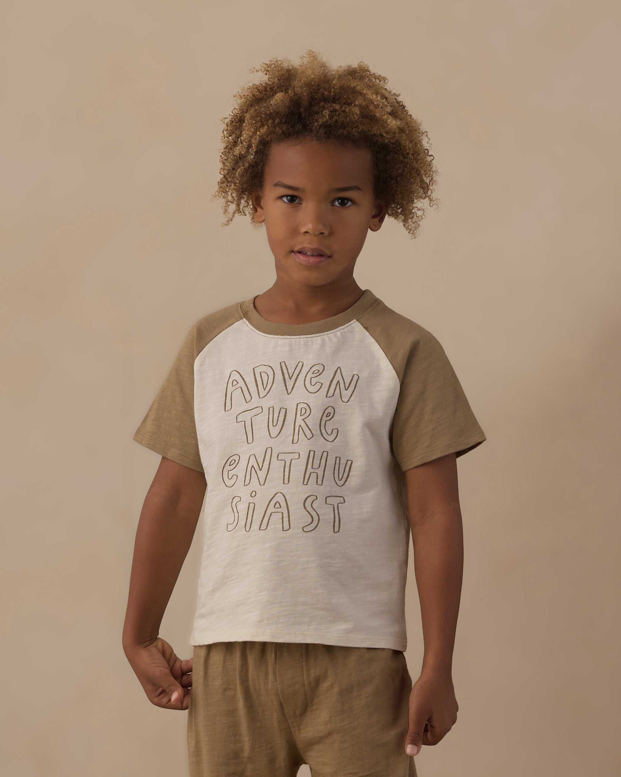 Raglan Short Sleeve Tee Adventure Enthusiast - Rylee + Cru | Kids Clothes | Trendy Baby Clothes | Modern Infant Outfits |