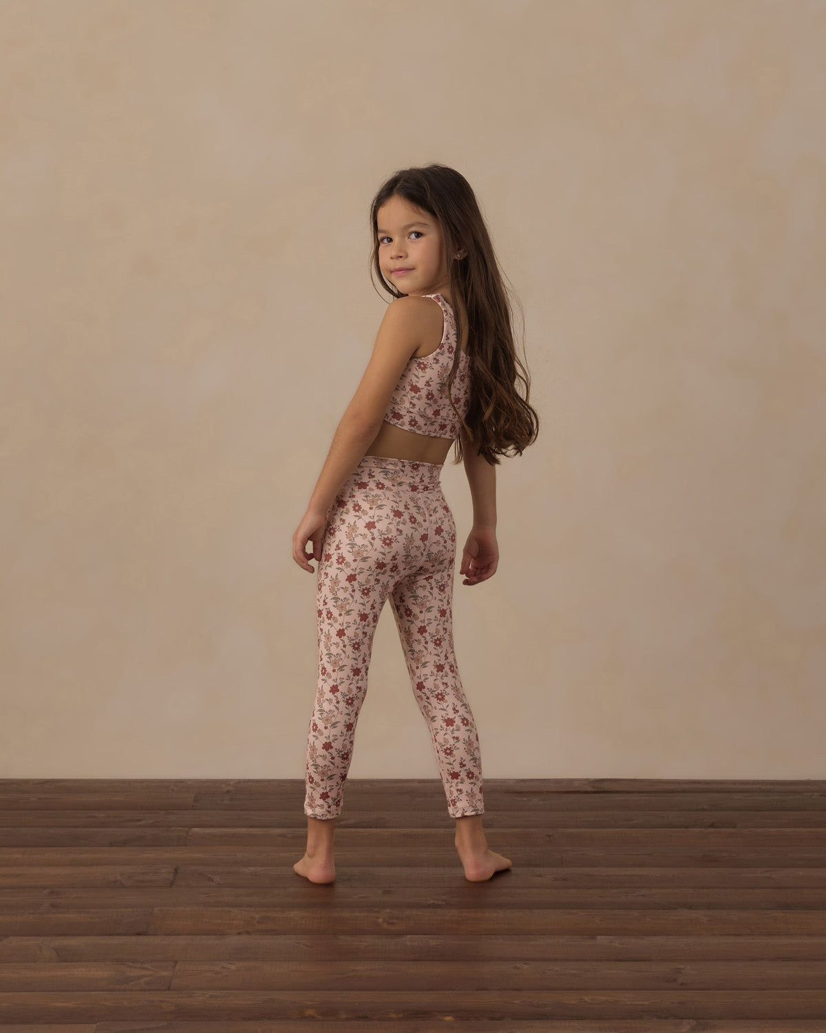 Basic Legging Pink Floral - Rylee + Cru | Kids Clothes | Trendy Baby Clothes | Modern Infant Outfits |