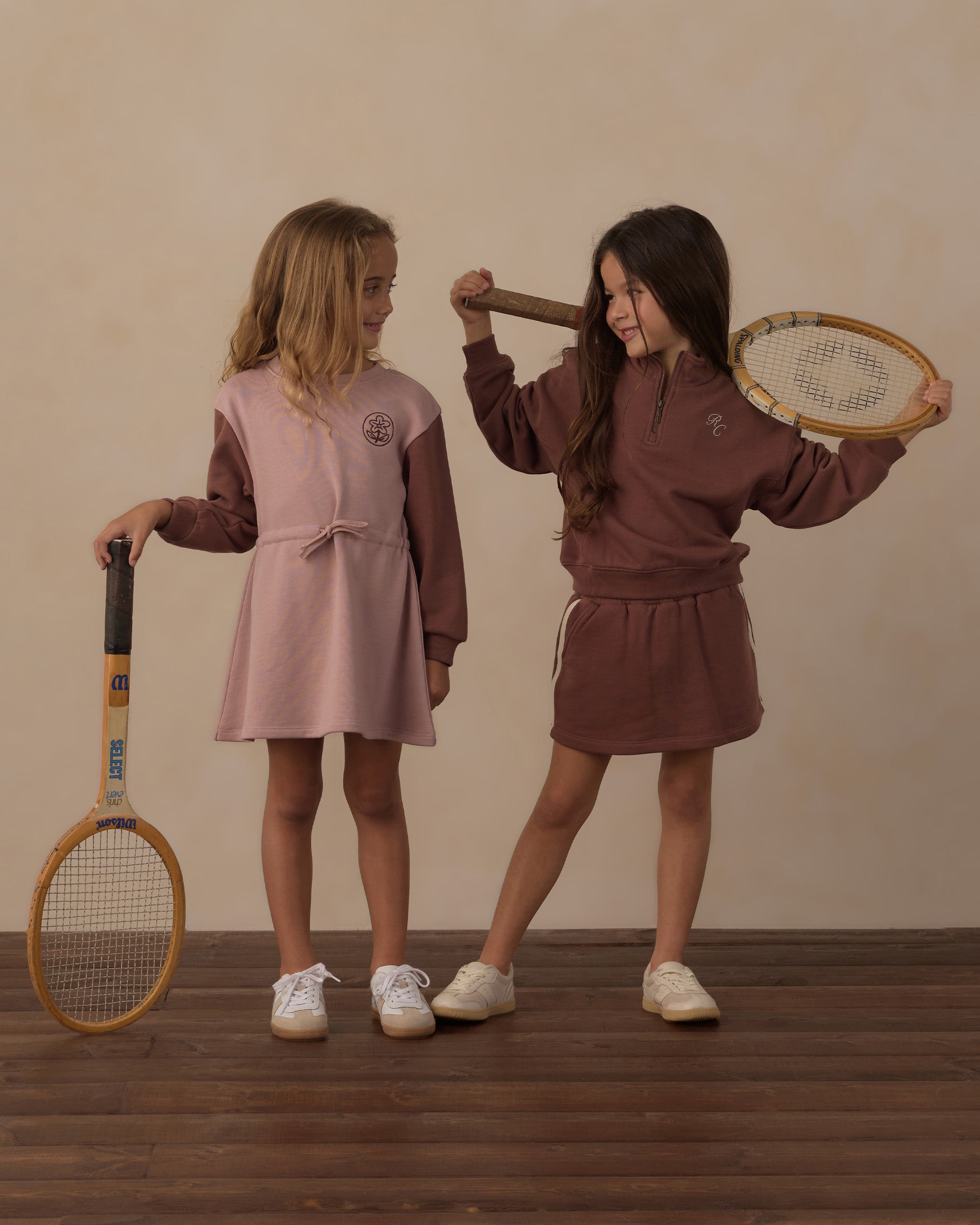 Half Zip Sweatshirt Mulberry - Rylee + Cru | Kids Clothes | Trendy Baby Clothes | Modern Infant Outfits |