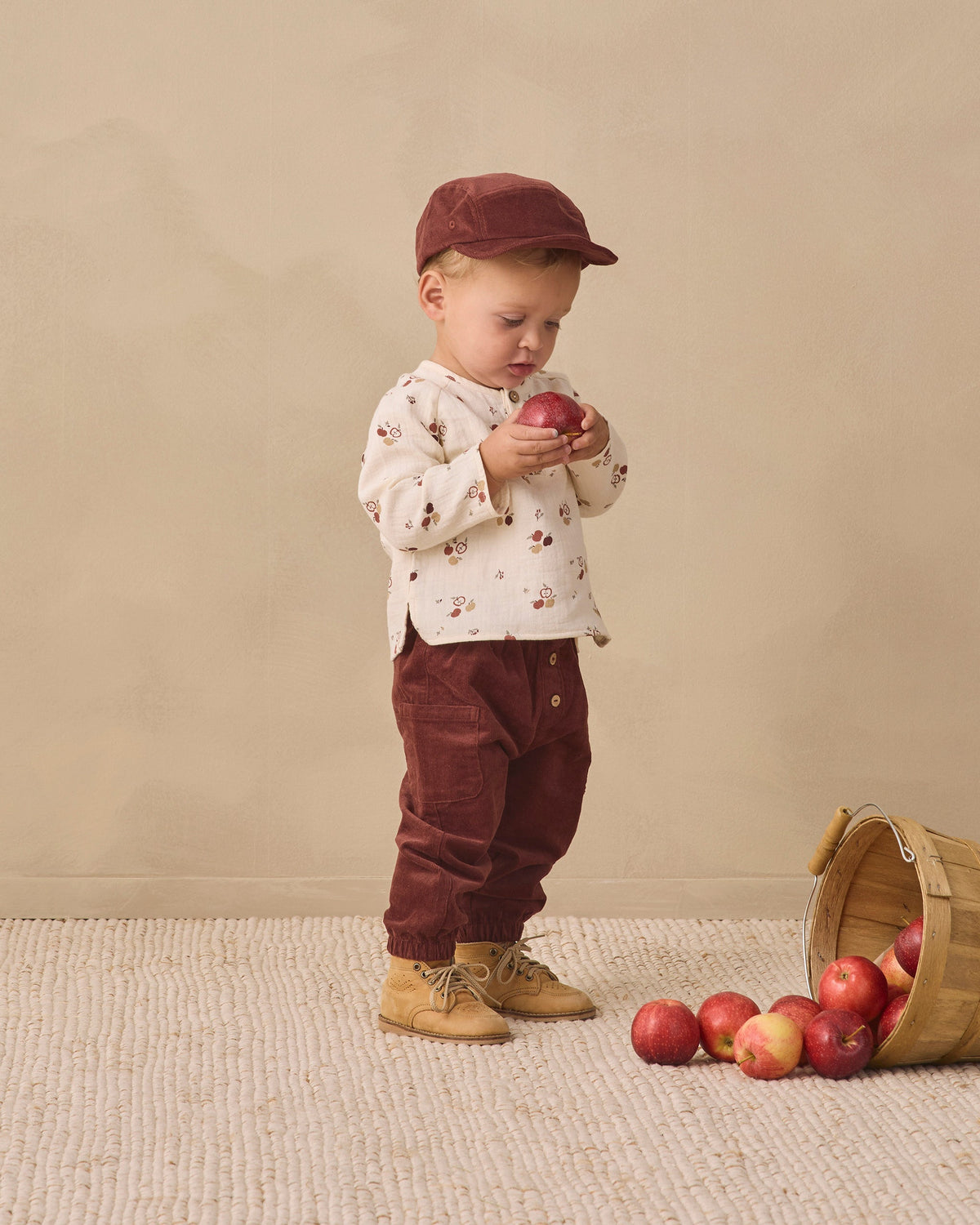 Baby Cap Black Cherry - Rylee + Cru | Kids Clothes | Trendy Baby Clothes | Modern Infant Outfits |