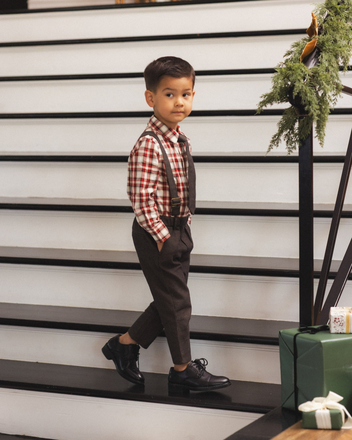 Suspender Pant Black