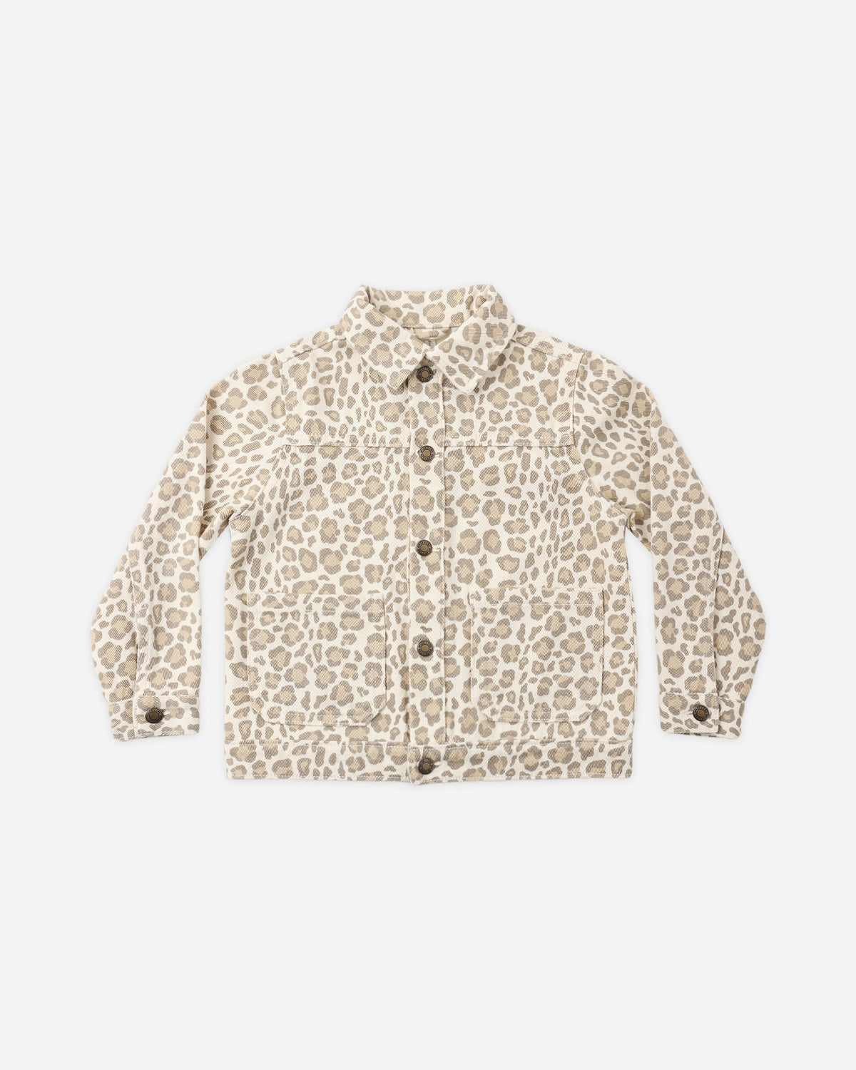 Denim Chore Coat Leopard - Rylee + Cru | Kids Clothes | Trendy Baby Clothes | Modern Infant Outfits |