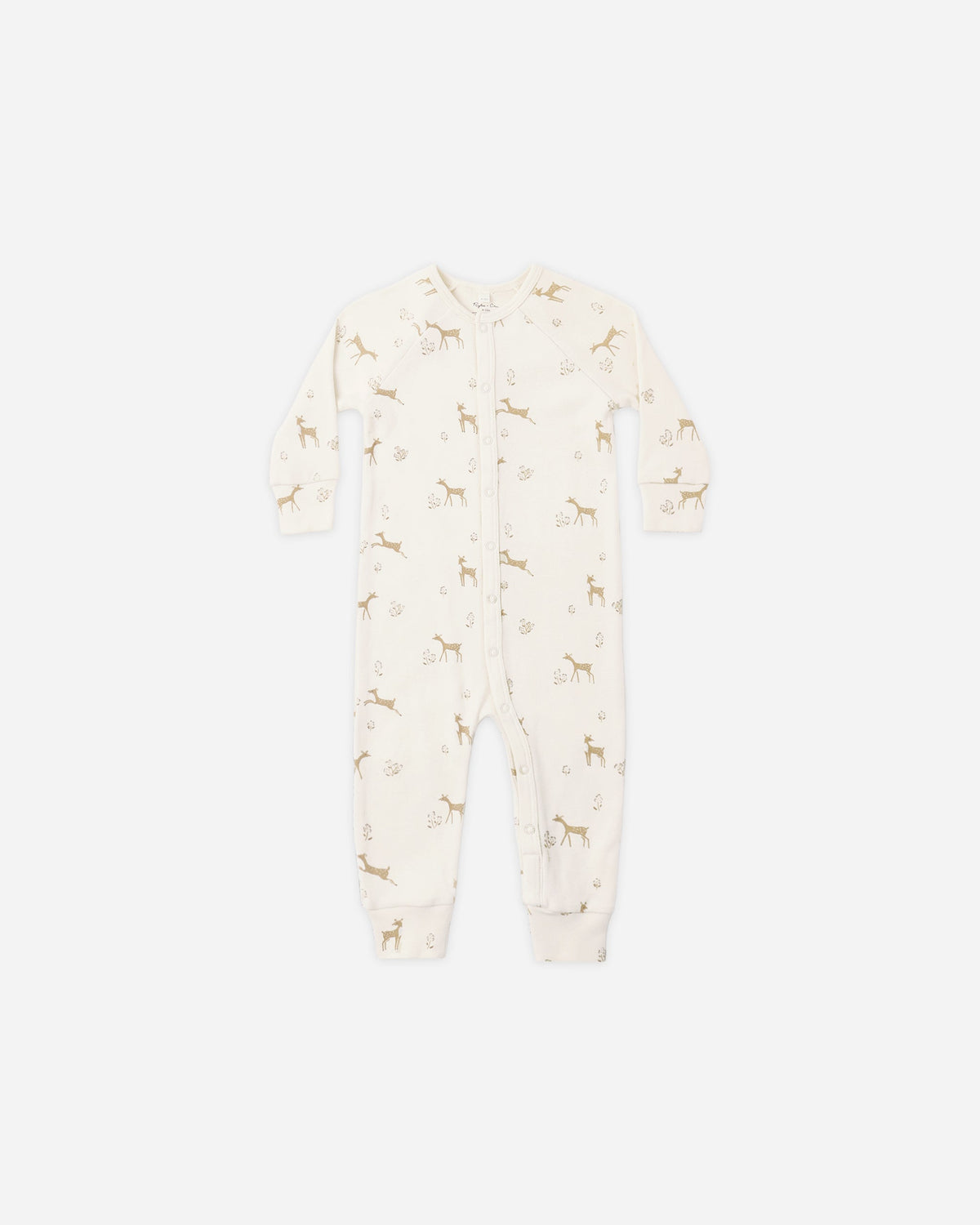Organic Pajama Long John Fawns - Rylee + Cru | Kids Clothes | Trendy Baby Clothes | Modern Infant Outfits |
