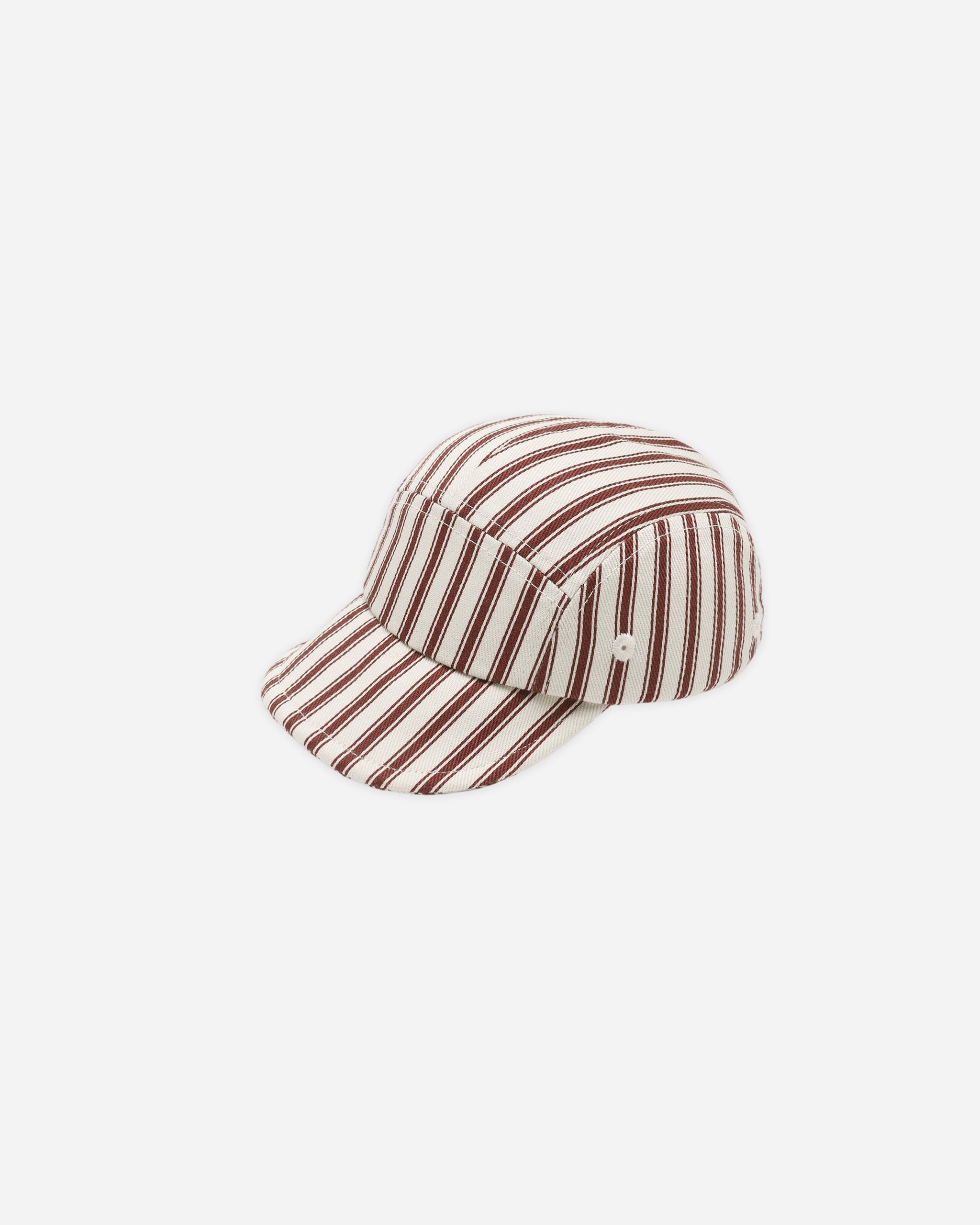 Baby Cap Black Cherry Pinstripe - Rylee + Cru | Kids Clothes | Trendy Baby Clothes | Modern Infant Outfits |