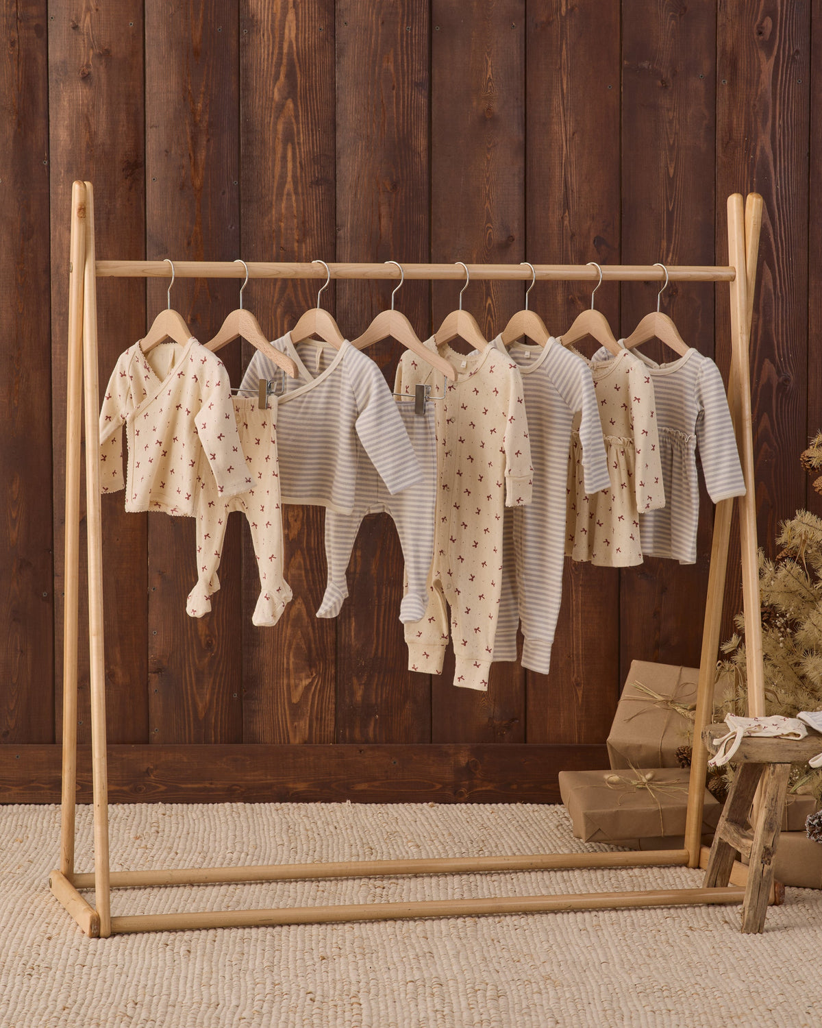 Long John Fog Stripe - Rylee + Cru | Kids Clothes | Trendy Baby Clothes | Modern Infant Outfits |