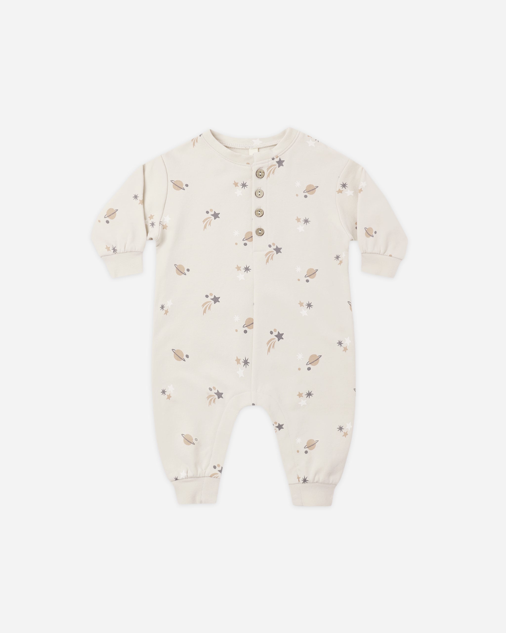 Relaxed Fleece Jumpsuit Space - Rylee + Cru | Kids Clothes | Trendy Baby Clothes | Modern Infant Outfits |