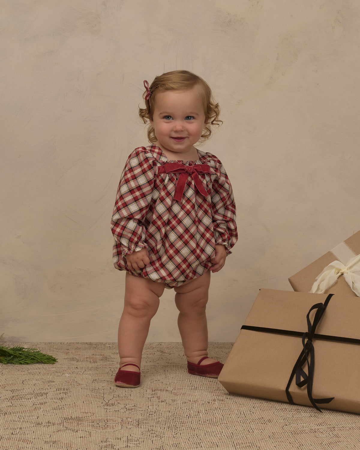Annette Romper Holiday Tartan