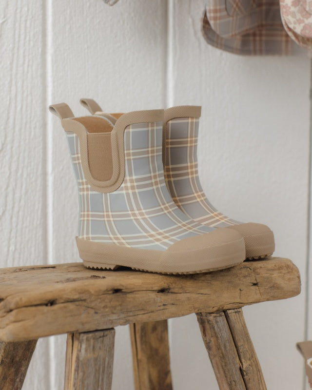 Rain Boots Blue Plaid - Rylee + Cru | Kids Clothes | Trendy Baby Clothes | Modern Infant Outfits |