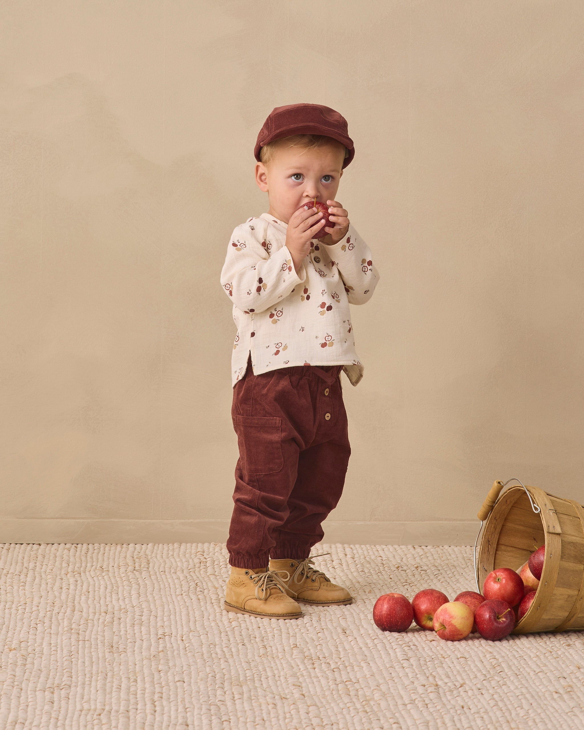 Zion Shirt Apples - Rylee + Cru | Kids Clothes | Trendy Baby Clothes | Modern Infant Outfits |