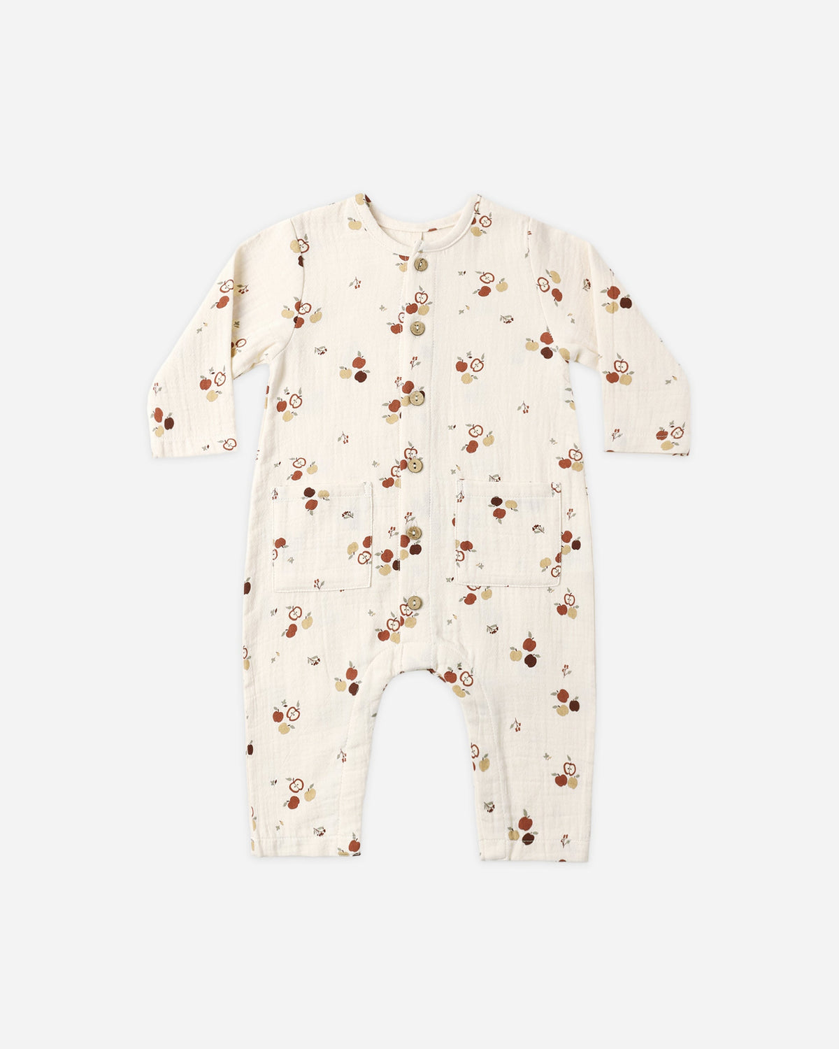 Pocketed Woven Jumpsuit Apples - Rylee + Cru | Kids Clothes | Trendy Baby Clothes | Modern Infant Outfits |