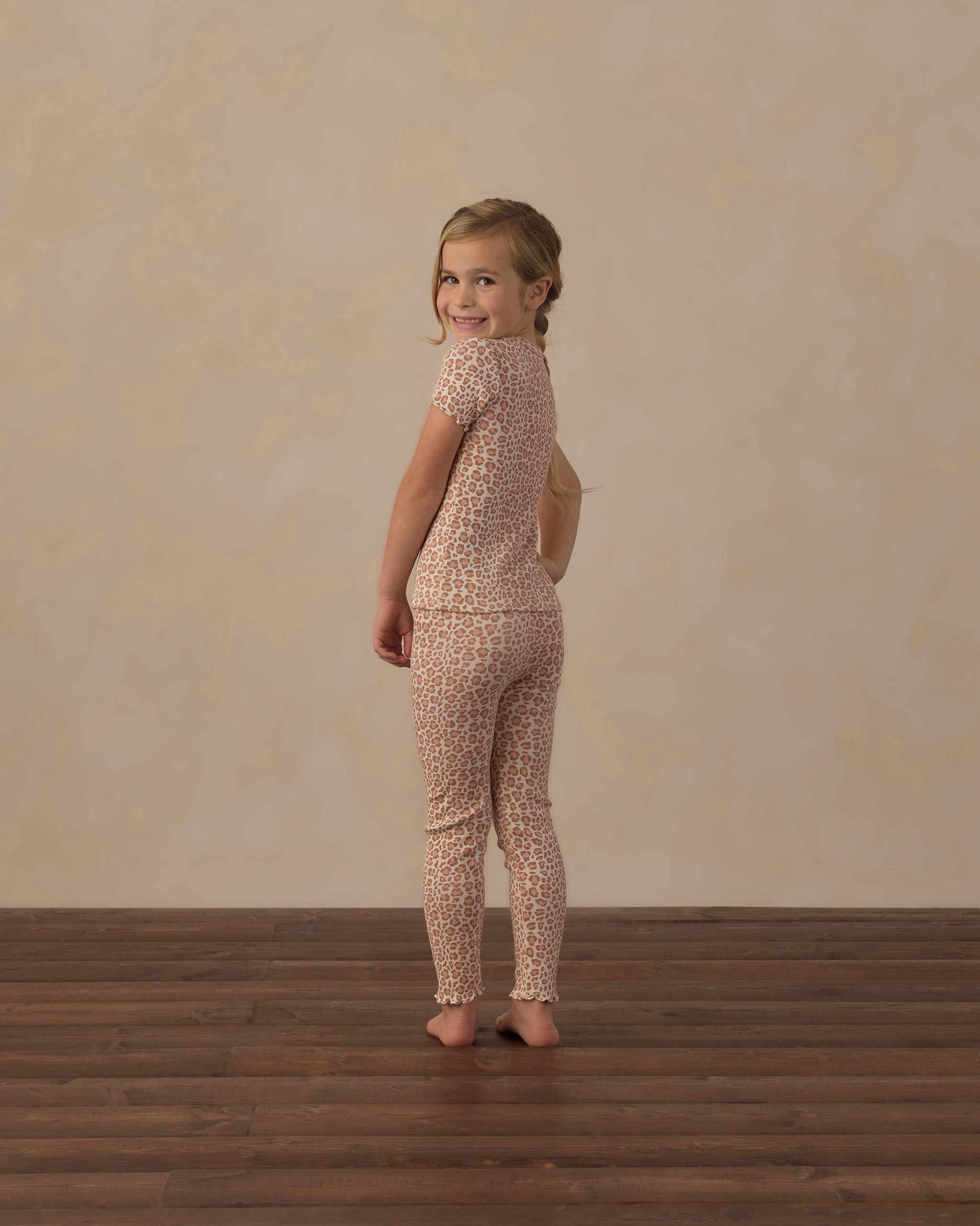 Coast Ribbed Legging Pink Leopard - Rylee + Cru | Kids Clothes | Trendy Baby Clothes | Modern Infant Outfits |