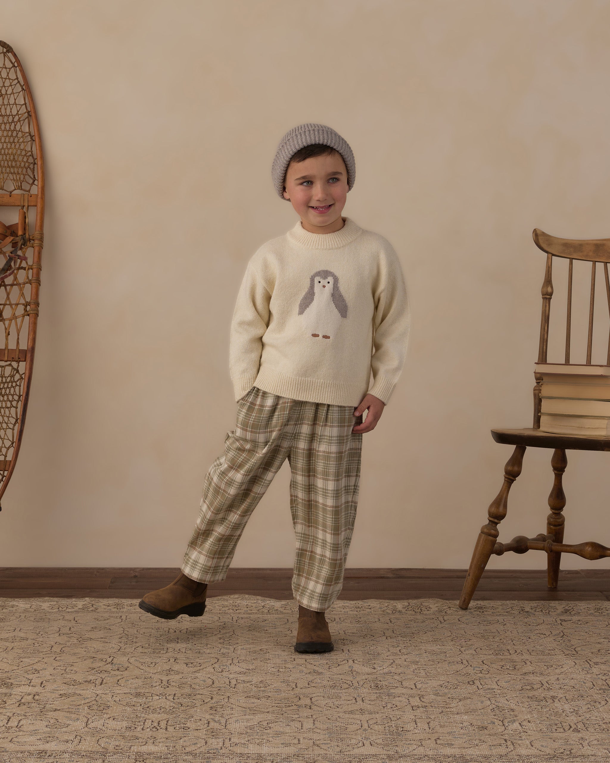 Palmer Pant Olive Dobby Plaid - Rylee + Cru | Kids Clothes | Trendy Baby Clothes | Modern Infant Outfits |