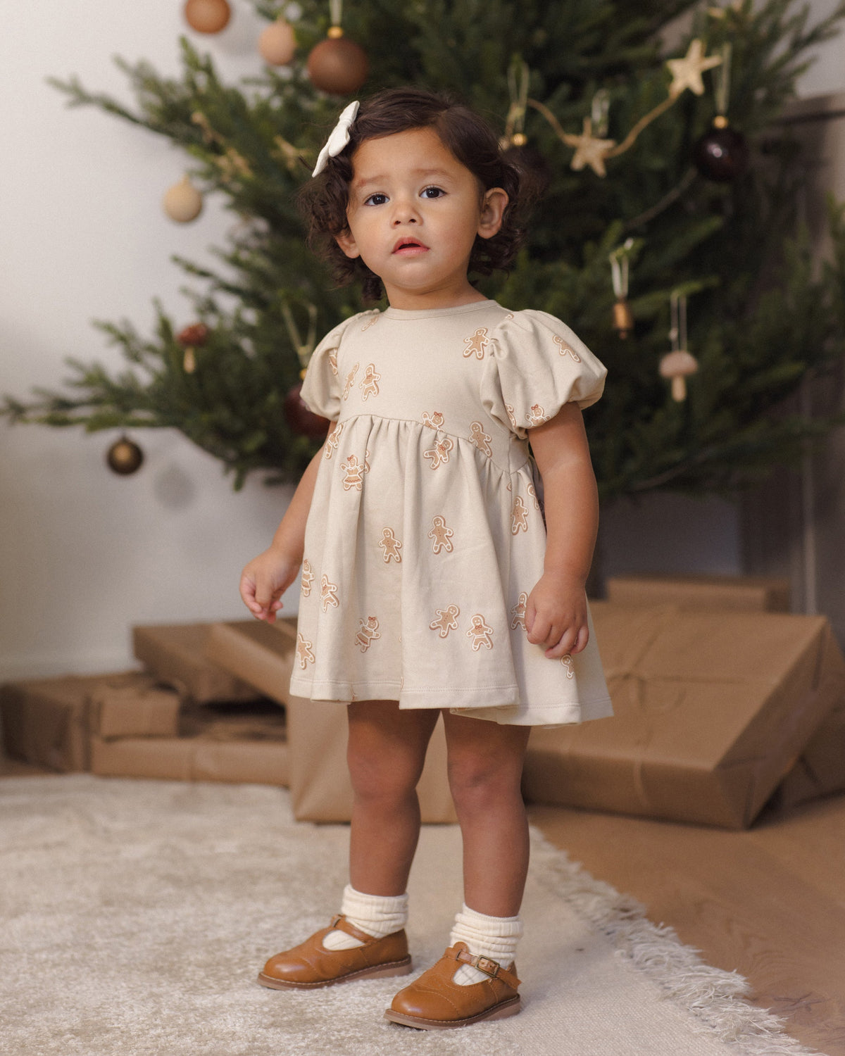 Darla Dress Gingerbread - Rylee + Cru | Kids Clothes | Trendy Baby Clothes | Modern Infant Outfits |