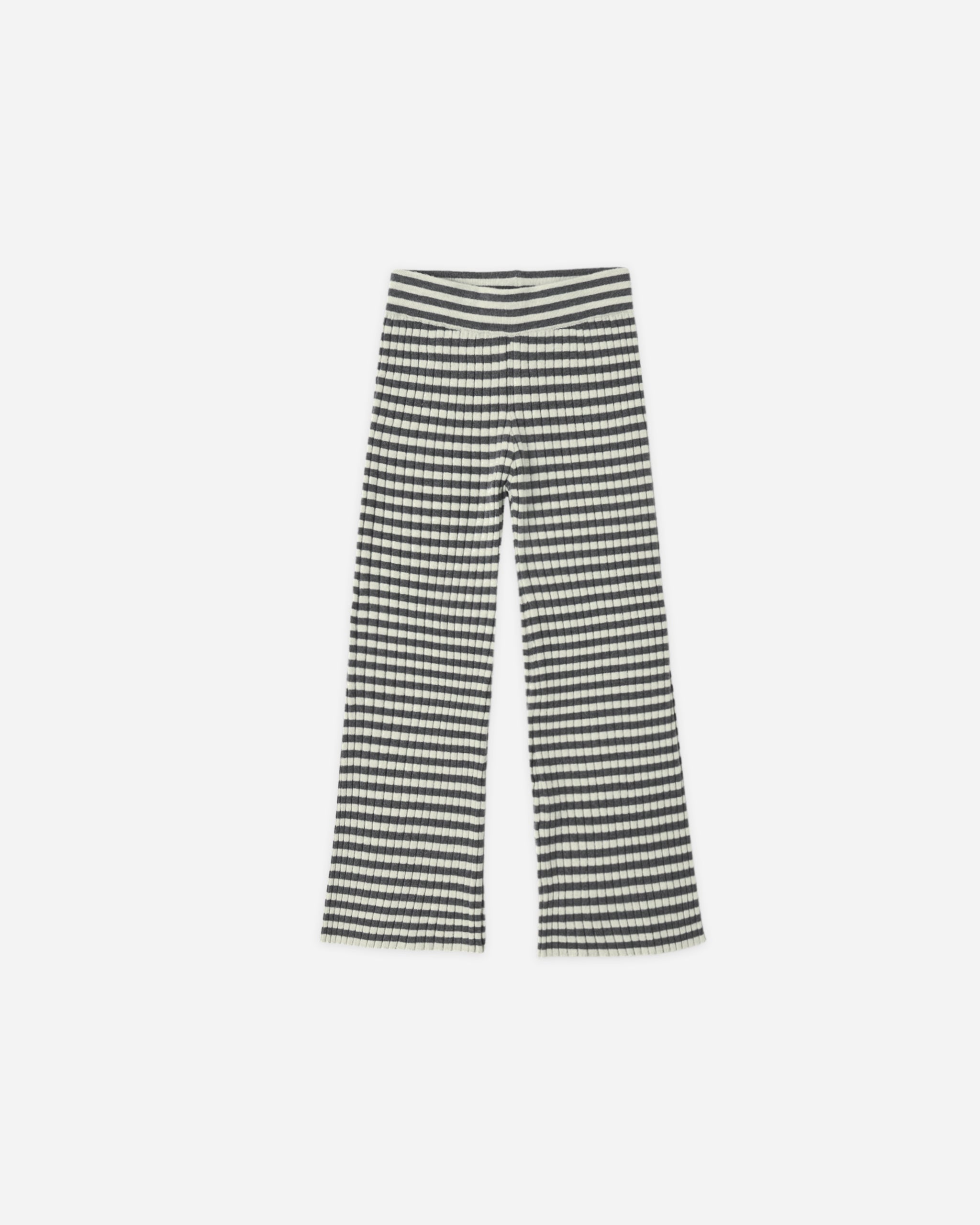 Flare Rib Knit Pant Midnight Stripe - Rylee + Cru | Kids Clothes | Trendy Baby Clothes | Modern Infant Outfits |