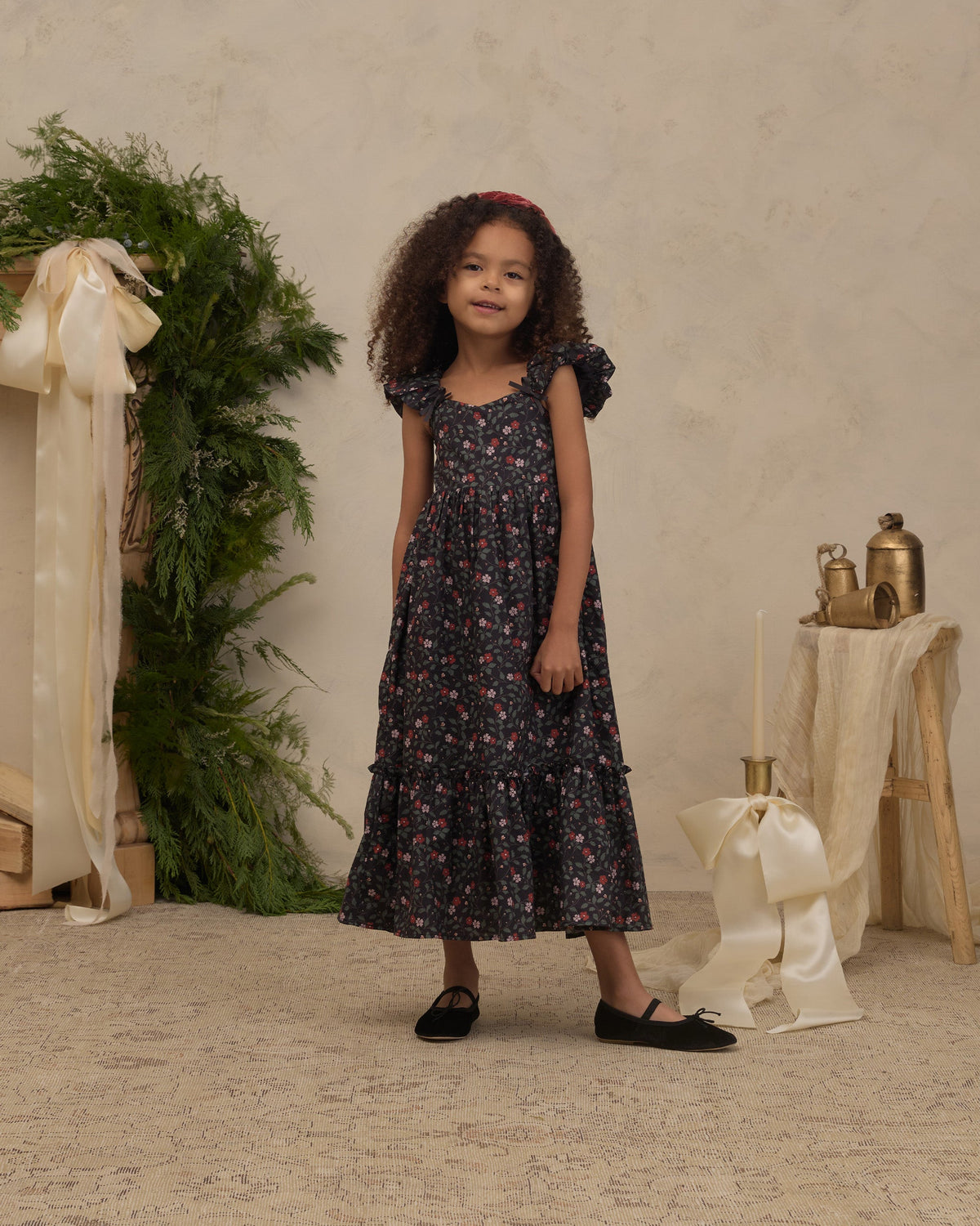 Nanette Dress Winter Vines