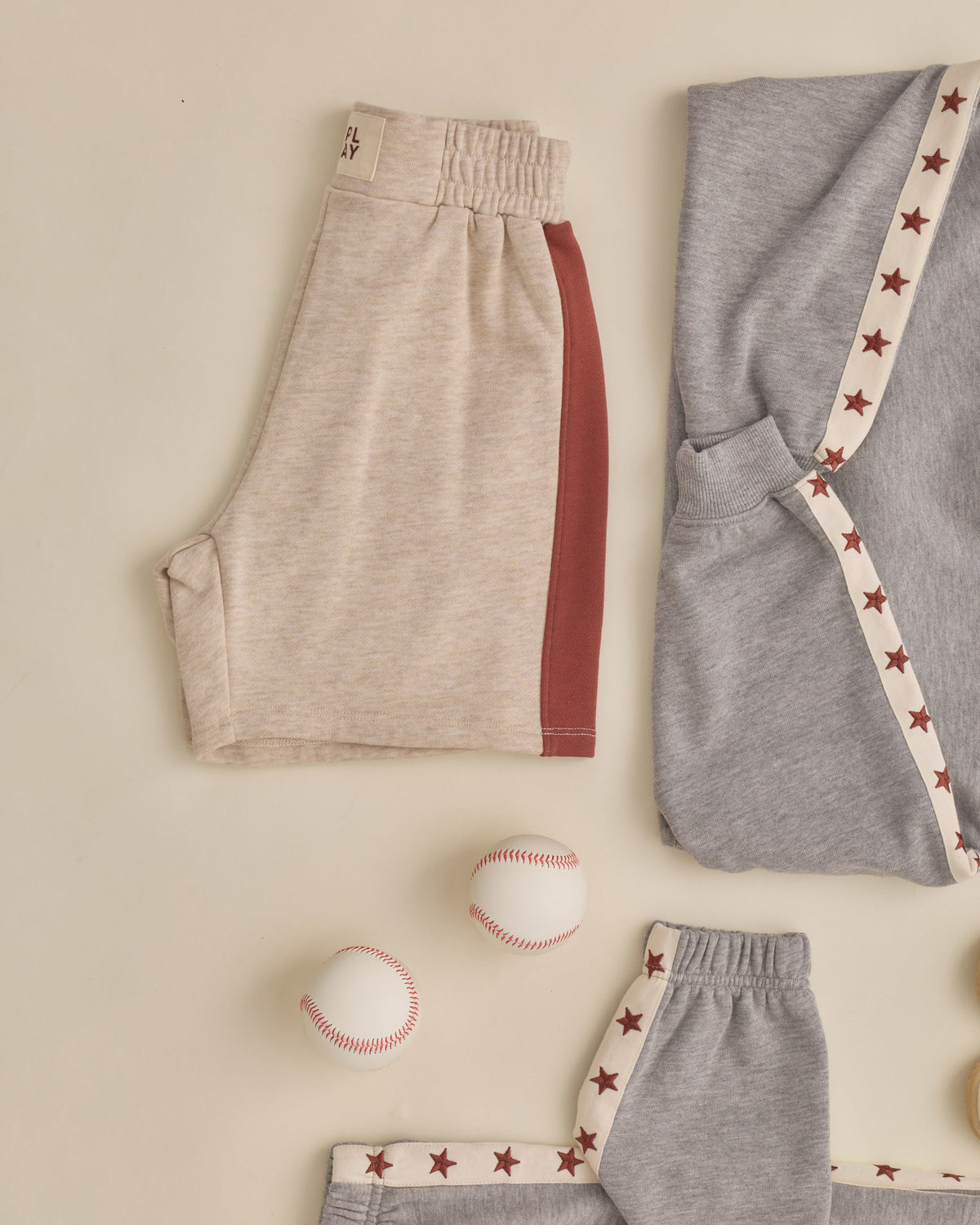 Boxing Sweat Short Heathered Ash - Rylee + Cru | Kids Clothes | Trendy Baby Clothes | Modern Infant Outfits |