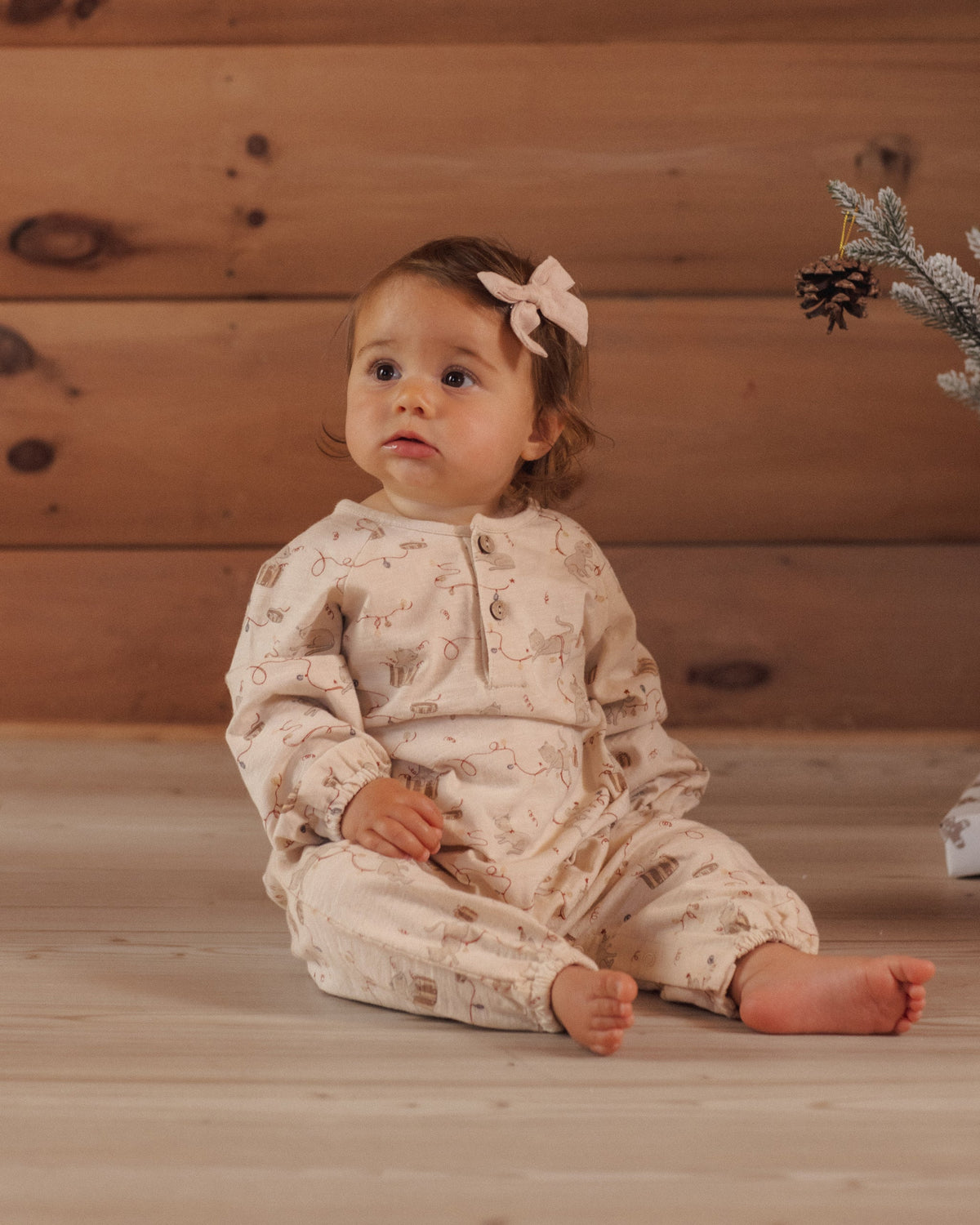 Henley Jumpsuit Kitties - Rylee + Cru | Kids Clothes | Trendy Baby Clothes | Modern Infant Outfits |