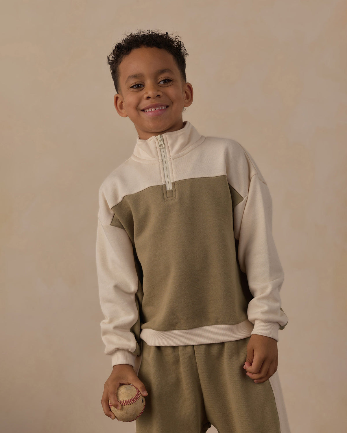 Paneled Sweatpant Olive - Rylee + Cru | Kids Clothes | Trendy Baby Clothes | Modern Infant Outfits |