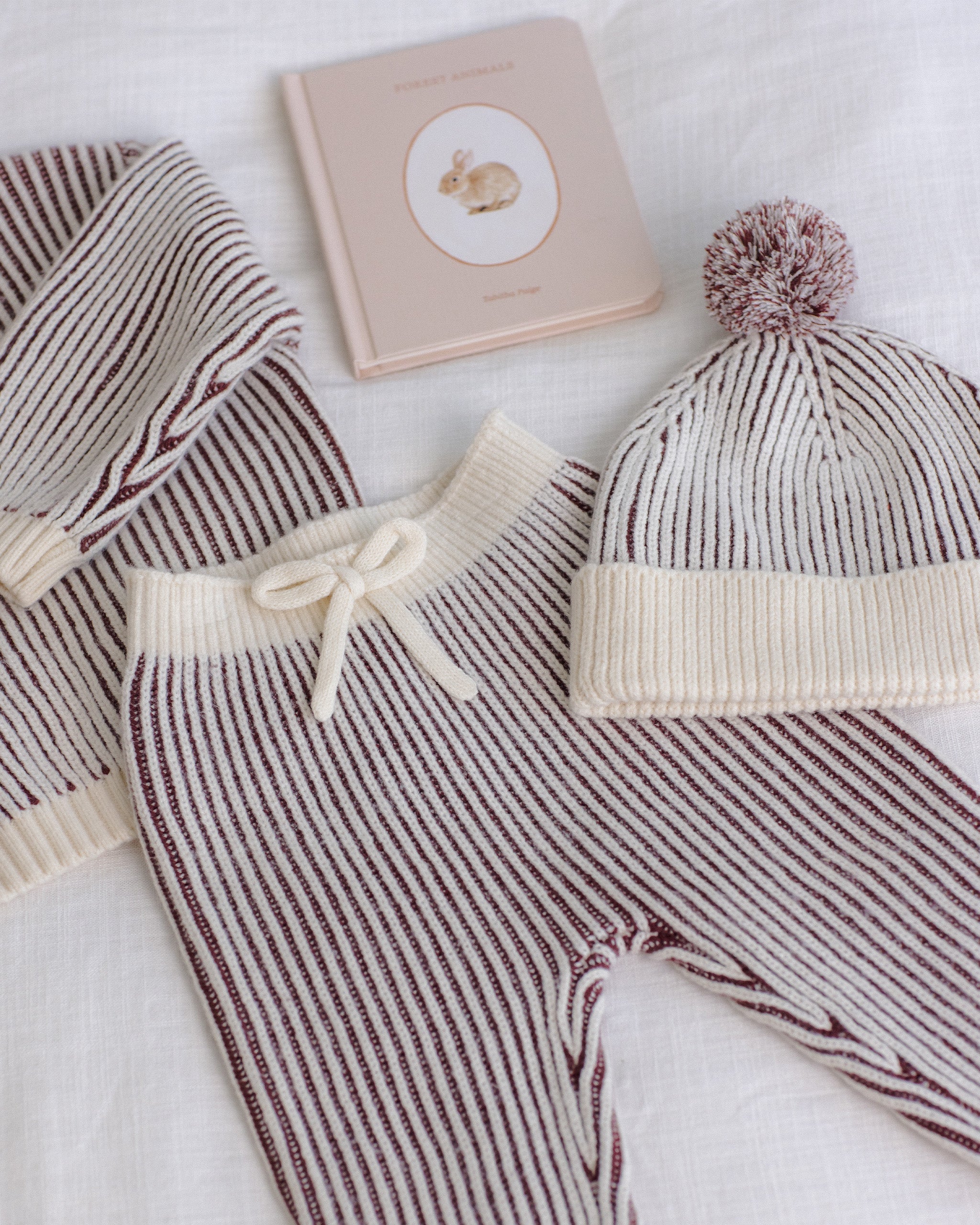 Chunky Knit Pant Cherry Stripe - Rylee + Cru | Kids Clothes | Trendy Baby Clothes | Modern Infant Outfits |