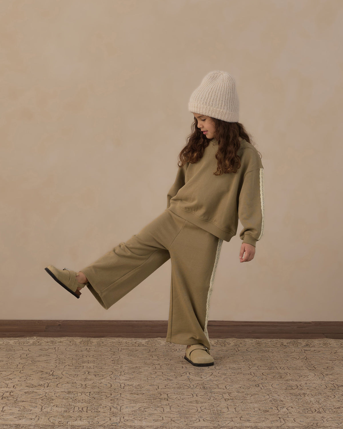 Oversized Sweatshirt Olive - Rylee + Cru | Kids Clothes | Trendy Baby Clothes | Modern Infant Outfits |