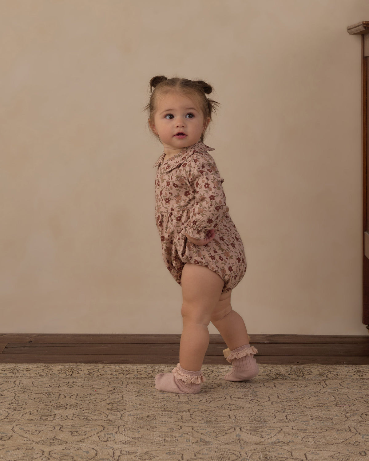 Cora Romper Pink Floral - Rylee + Cru | Kids Clothes | Trendy Baby Clothes | Modern Infant Outfits |