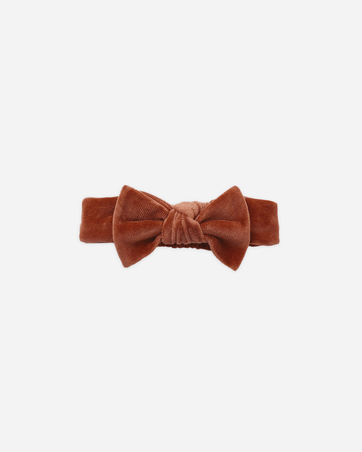 Velour Bow Headband Redwood - Rylee + Cru | Kids Clothes | Trendy Baby Clothes | Modern Infant Outfits |