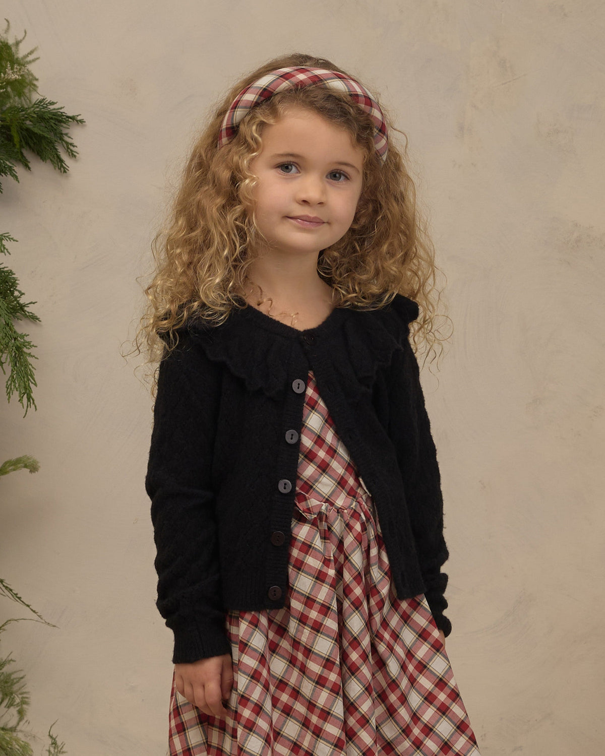 Padded Headband Holiday Tartan