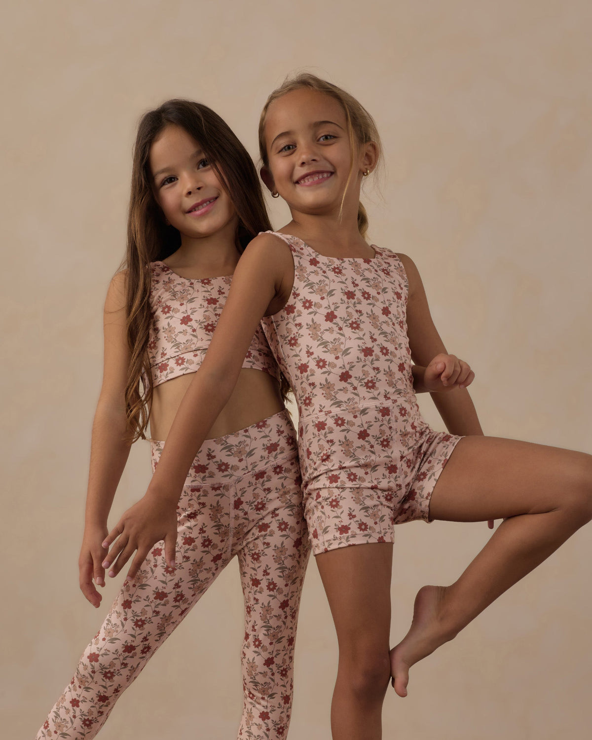 Basic Legging Pink Floral - Rylee + Cru | Kids Clothes | Trendy Baby Clothes | Modern Infant Outfits |