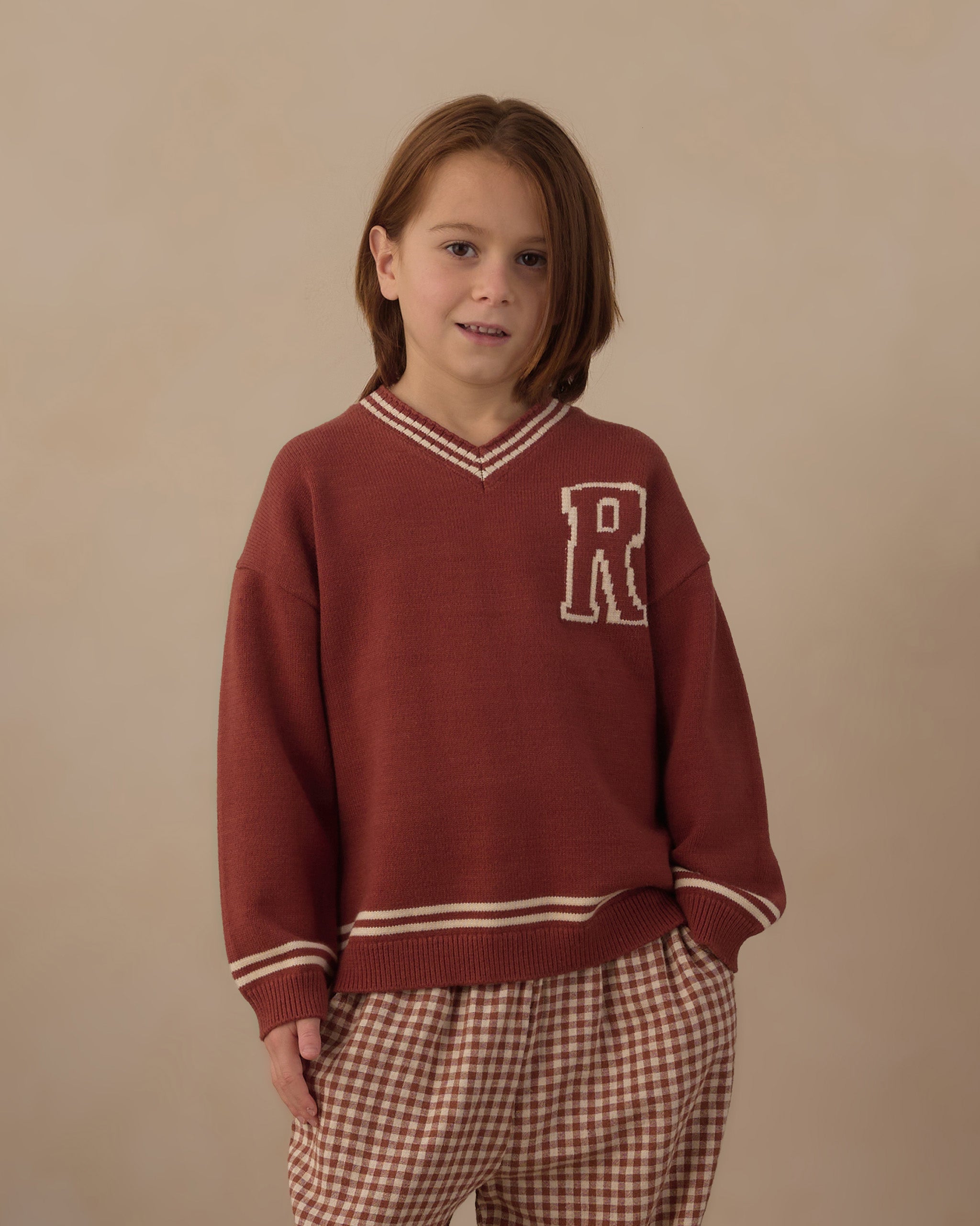 Redwood Sweater Brick - Rylee + Cru | Kids Clothes | Trendy Baby Clothes | Modern Infant Outfits |
