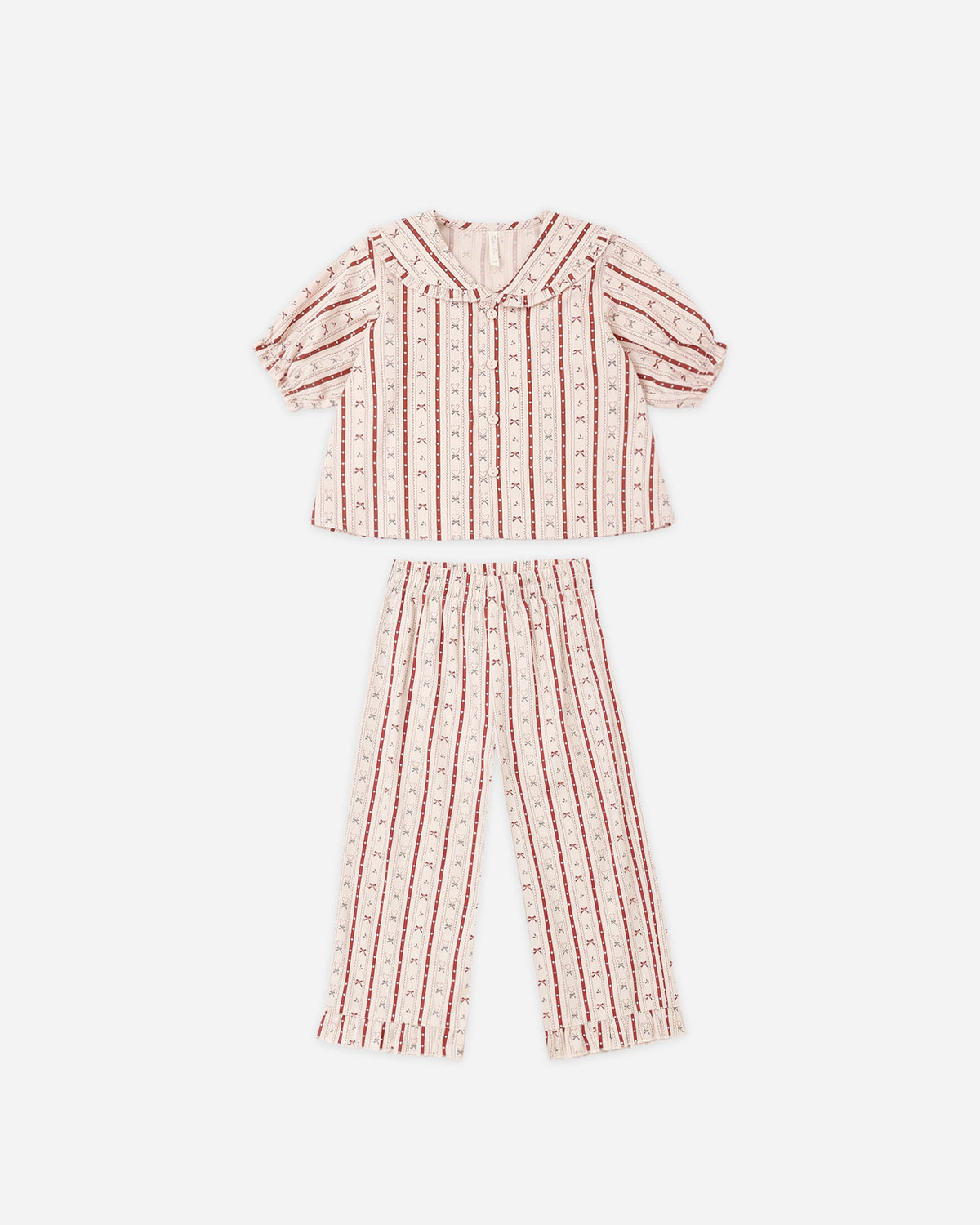 Ruffle Pajamas Candy Cane Lane - Rylee + Cru | Kids Clothes | Trendy Baby Clothes | Modern Infant Outfits |