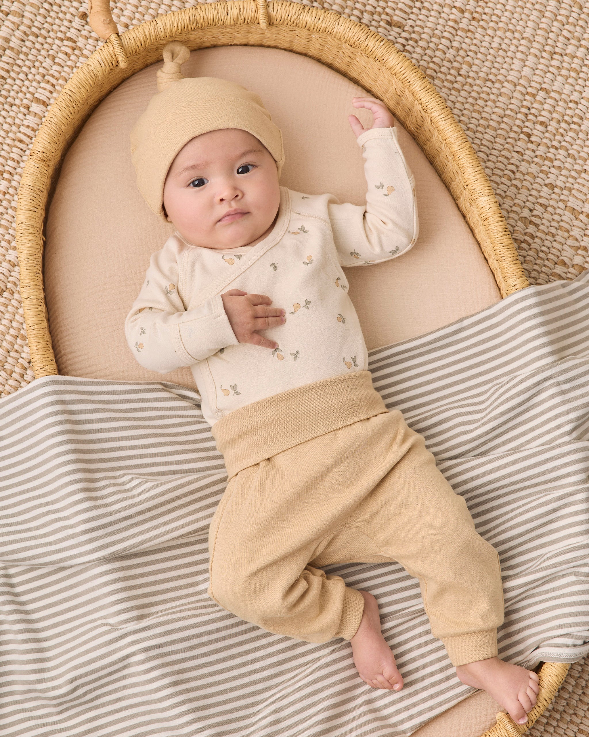 Knotted Baby Hat Butterscotch - Rylee + Cru | Kids Clothes | Trendy Baby Clothes | Modern Infant Outfits |