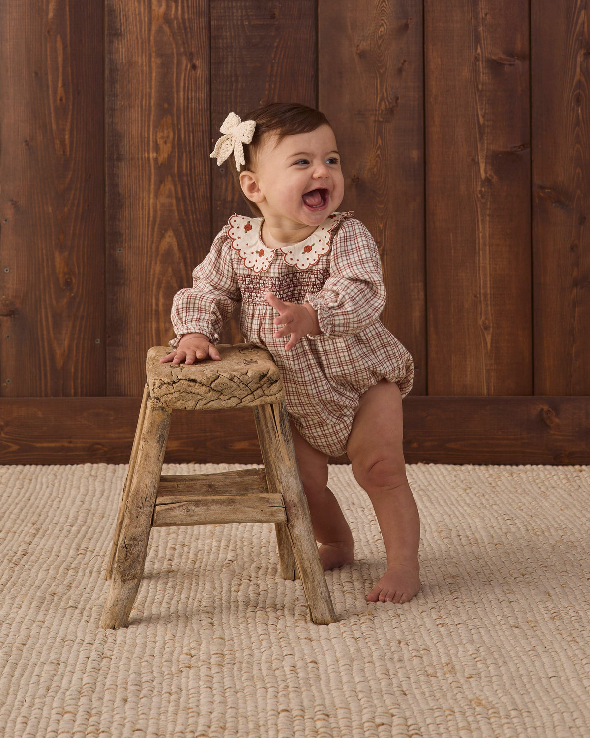 Callie Romper Christmas Plaid - Rylee + Cru | Kids Clothes | Trendy Baby Clothes | Modern Infant Outfits |