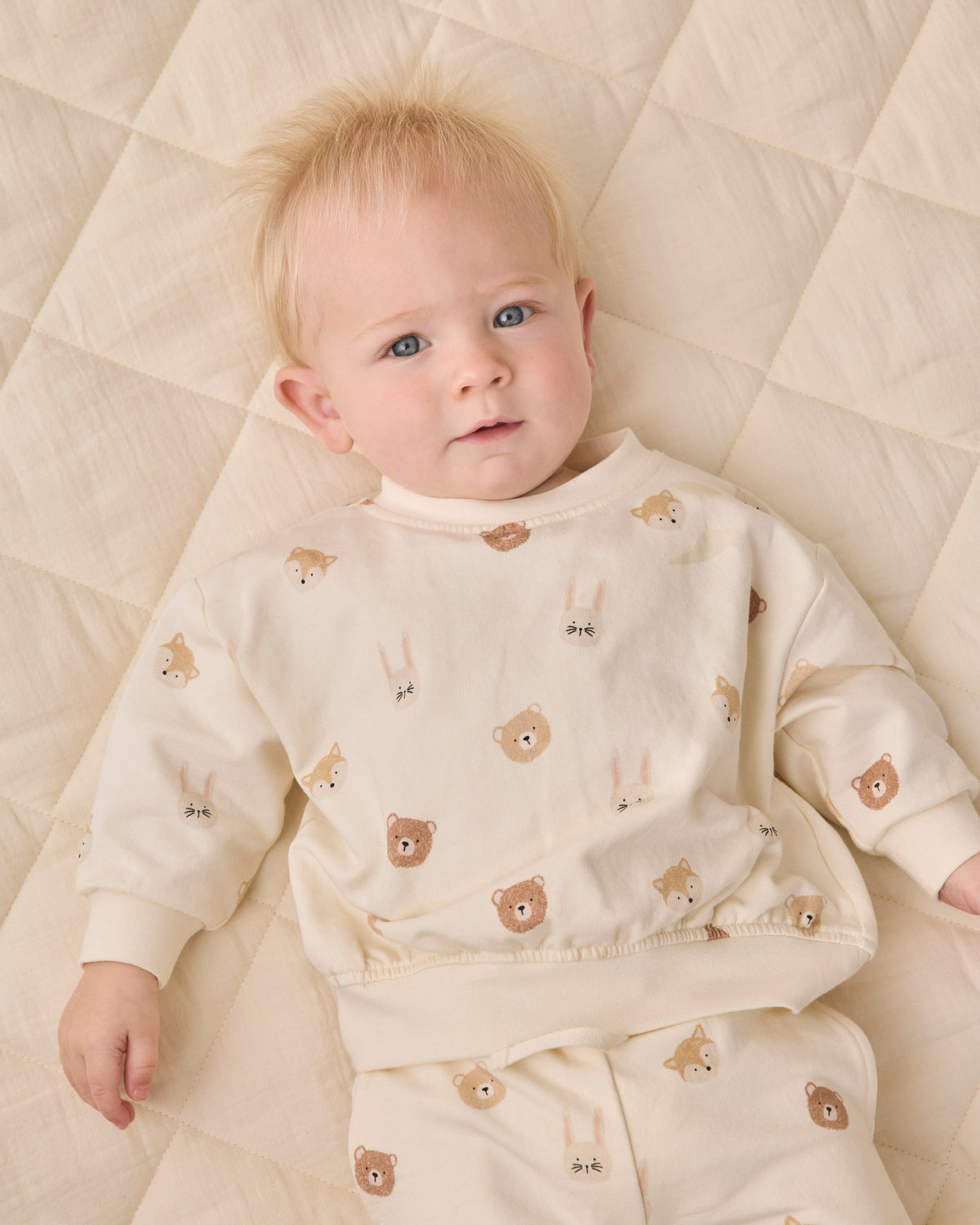 Relaxed Fleece Sweatshirt Critters - Rylee + Cru | Kids Clothes | Trendy Baby Clothes | Modern Infant Outfits |