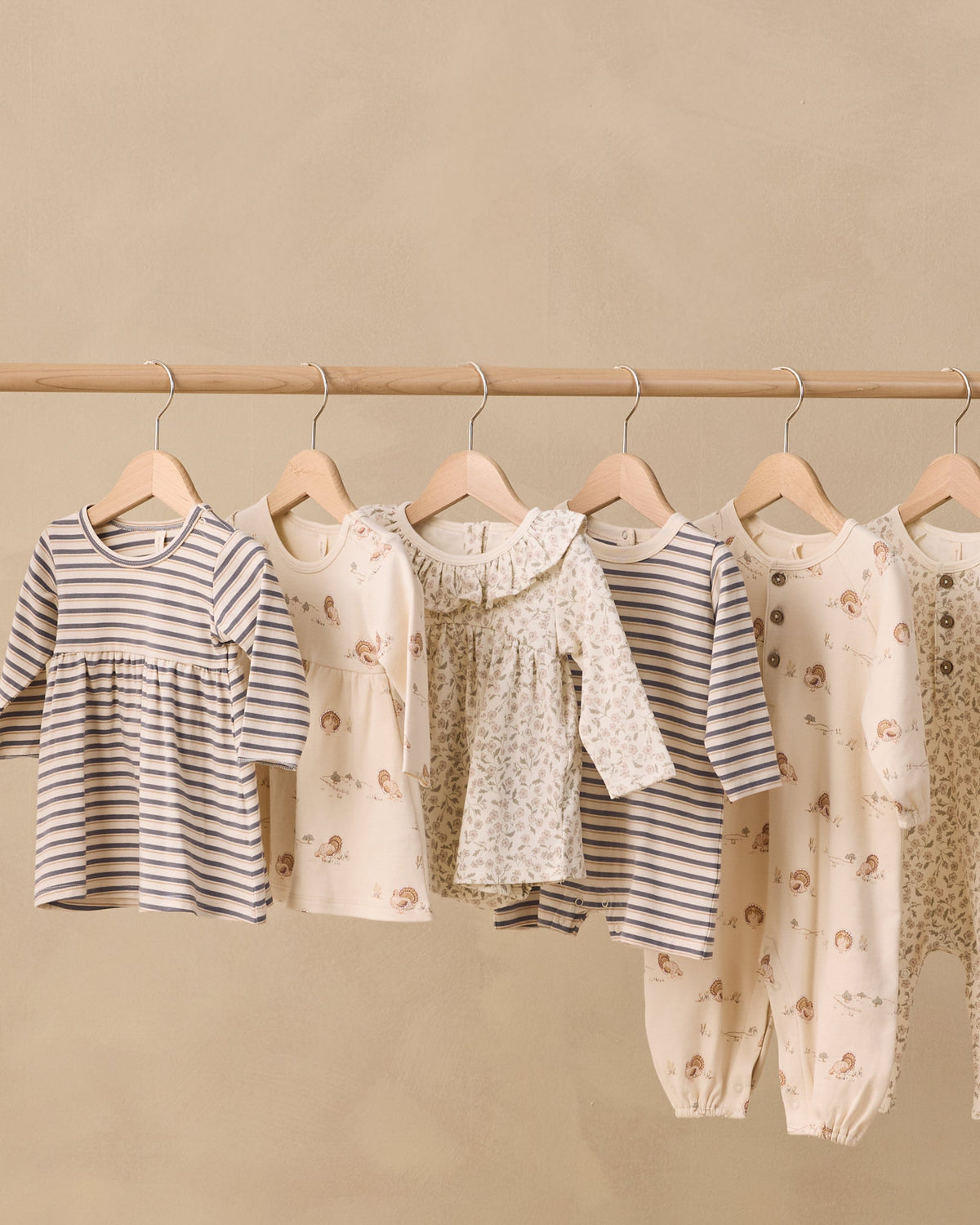 Long Sleeve Baby Dress Vintage Stripe - Rylee + Cru | Kids Clothes | Trendy Baby Clothes | Modern Infant Outfits |