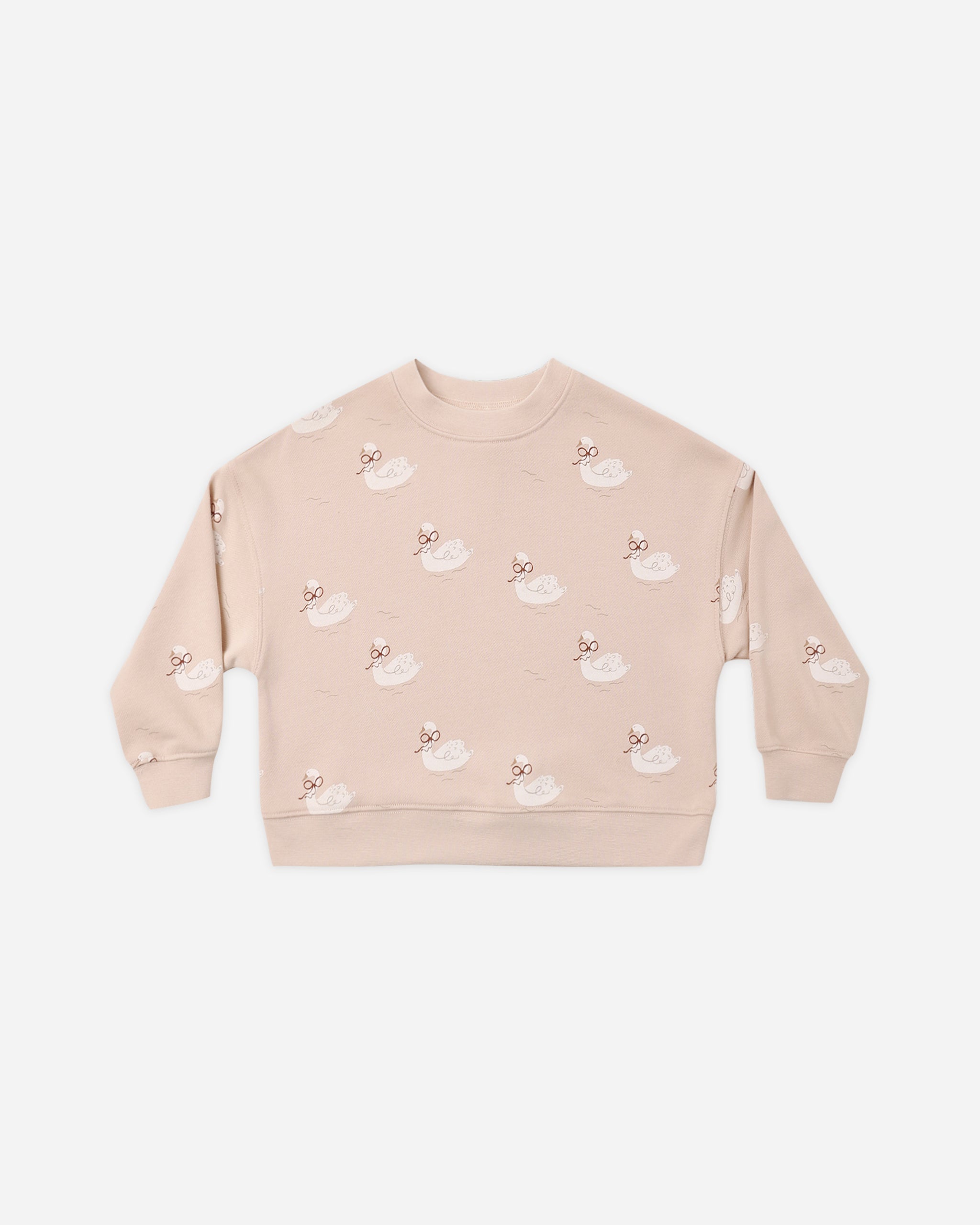 Boxy Pullover Swans - Rylee + Cru | Kids Clothes | Trendy Baby Clothes | Modern Infant Outfits |