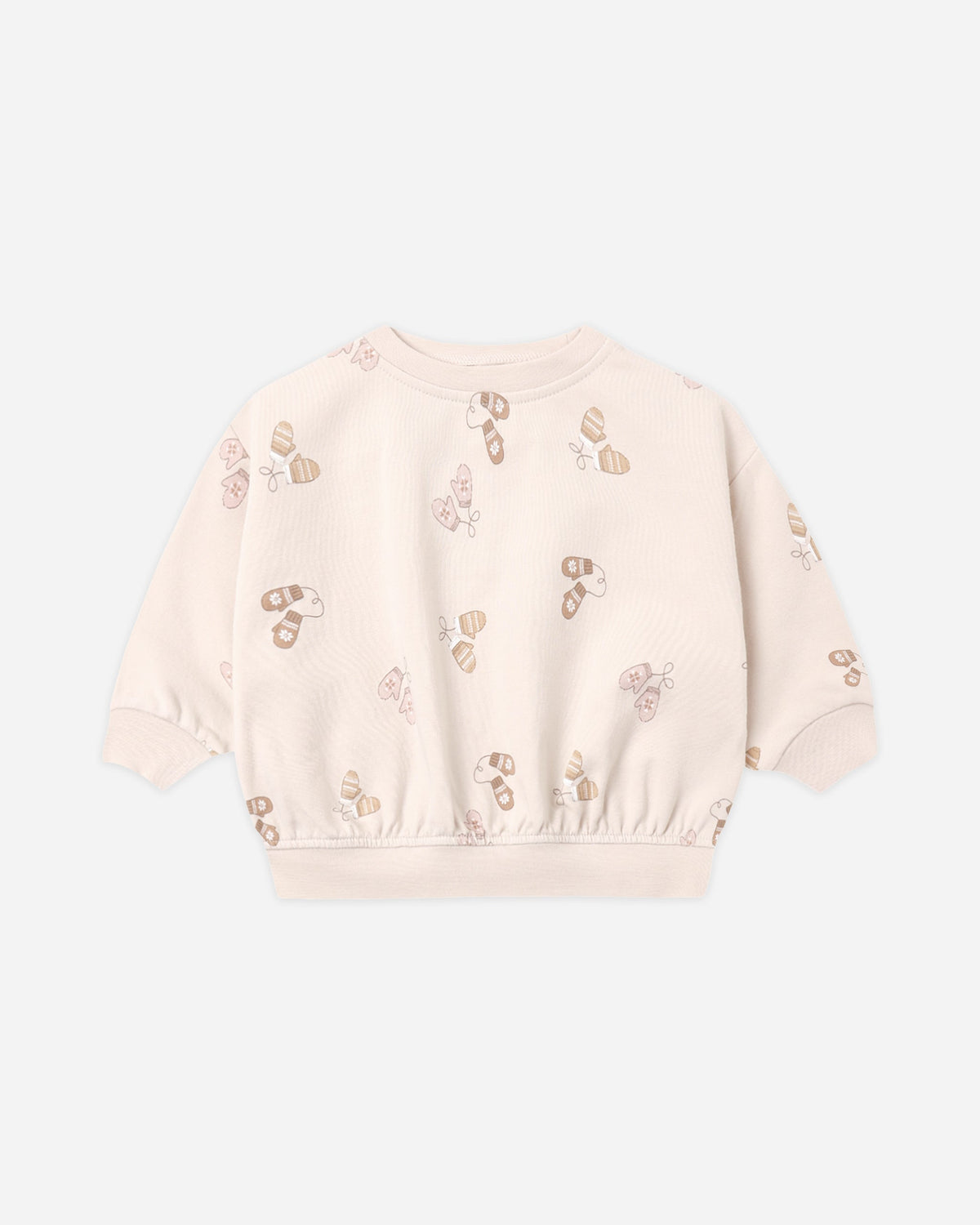Relaxed Fleece Sweatshirt Mittens - Rylee + Cru | Kids Clothes | Trendy Baby Clothes | Modern Infant Outfits |