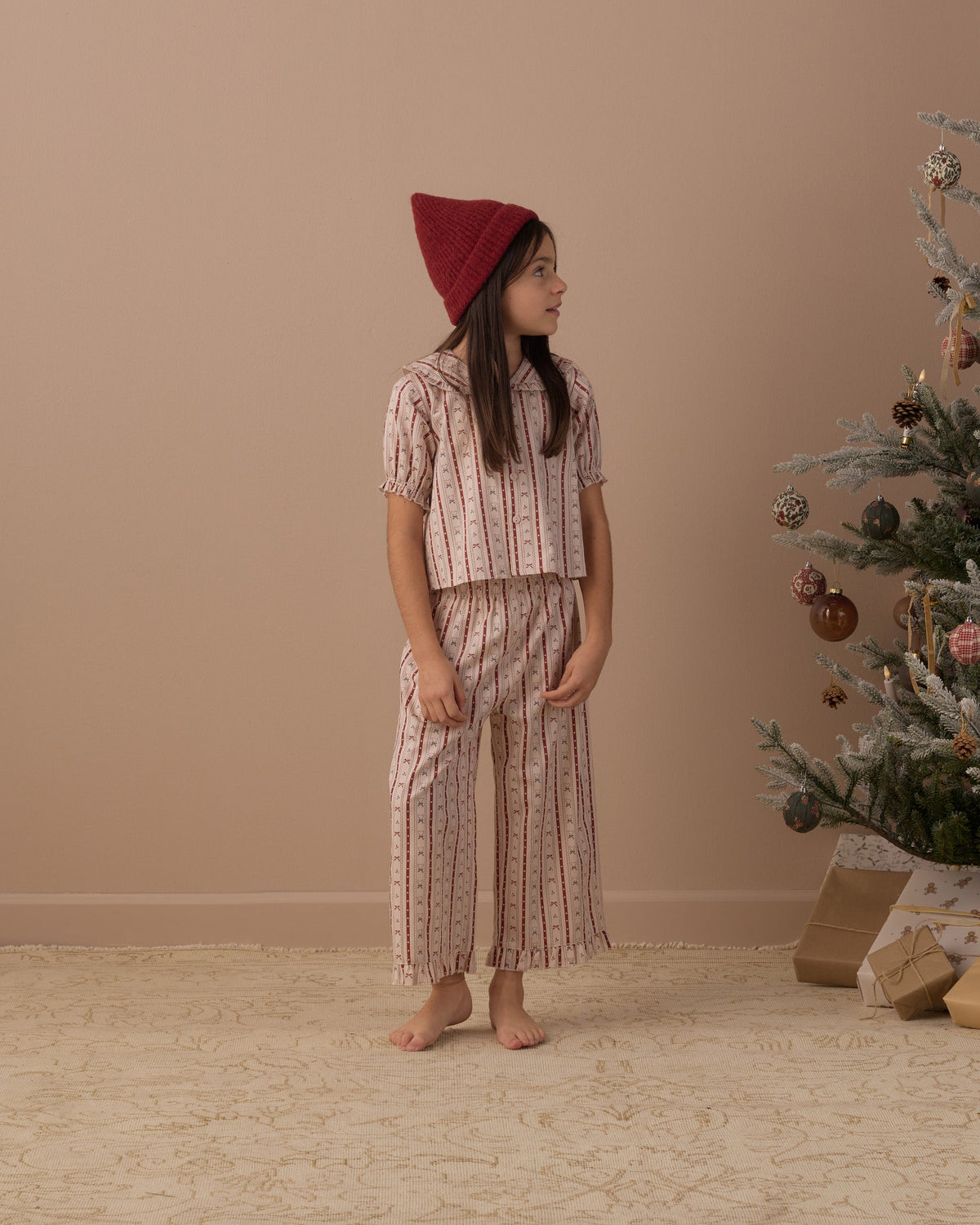 Ruffle Pajamas Candy Cane Lane - Rylee + Cru | Kids Clothes | Trendy Baby Clothes | Modern Infant Outfits |