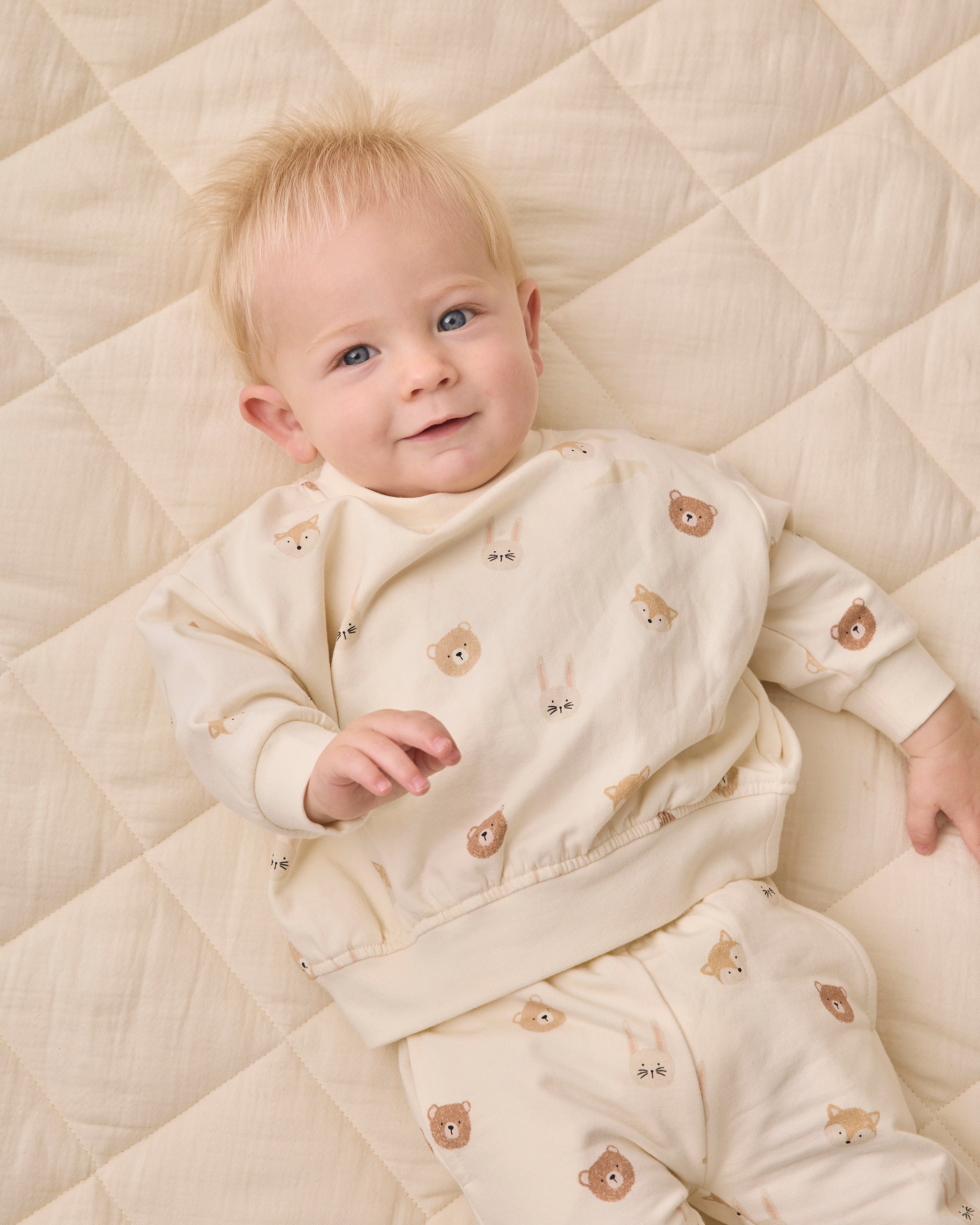 Relaxed Fleece Sweatshirt Critters - Rylee + Cru | Kids Clothes | Trendy Baby Clothes | Modern Infant Outfits |