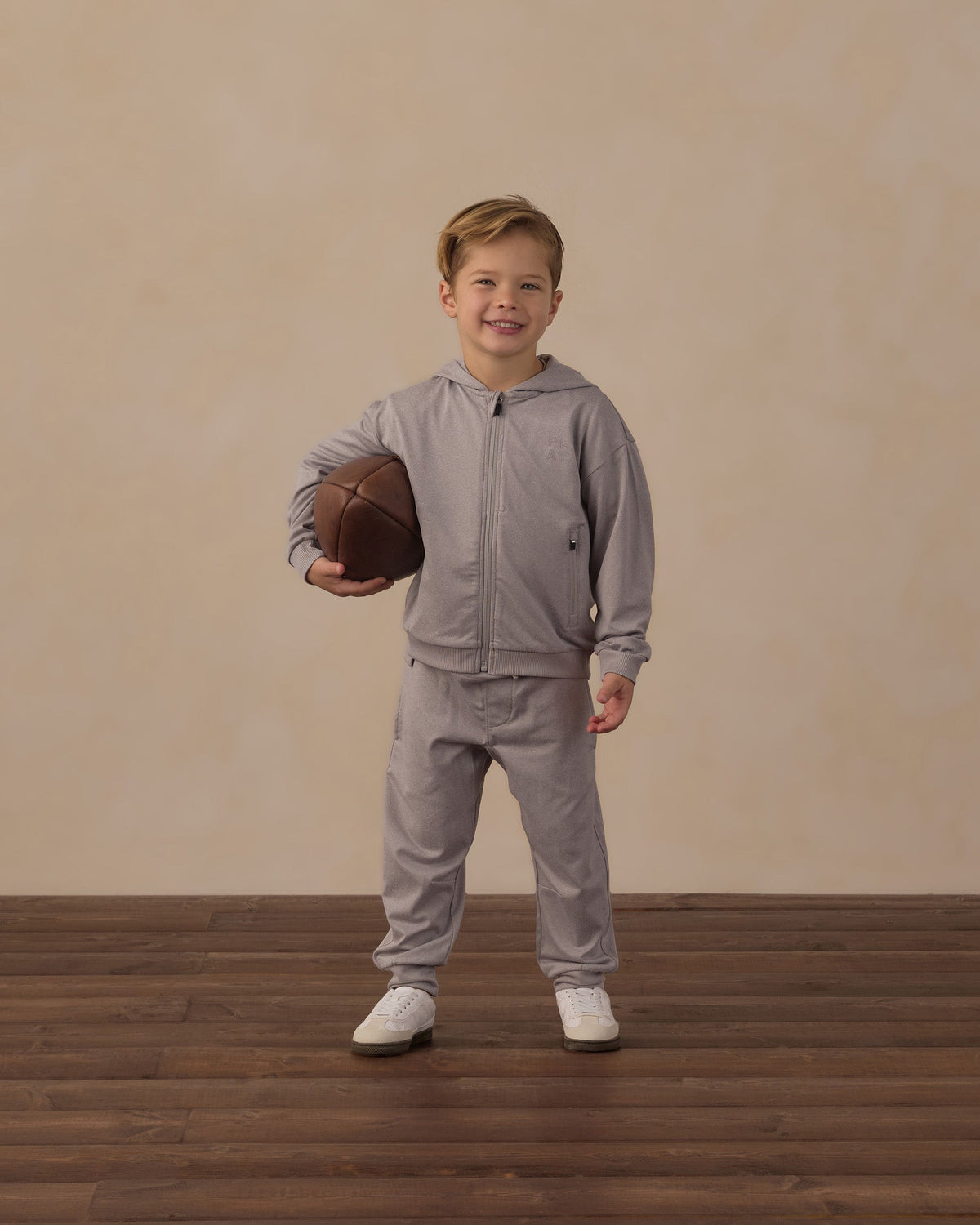 Century Tech Jogger Heathered Dusty Blue - Rylee + Cru | Kids Clothes | Trendy Baby Clothes | Modern Infant Outfits |