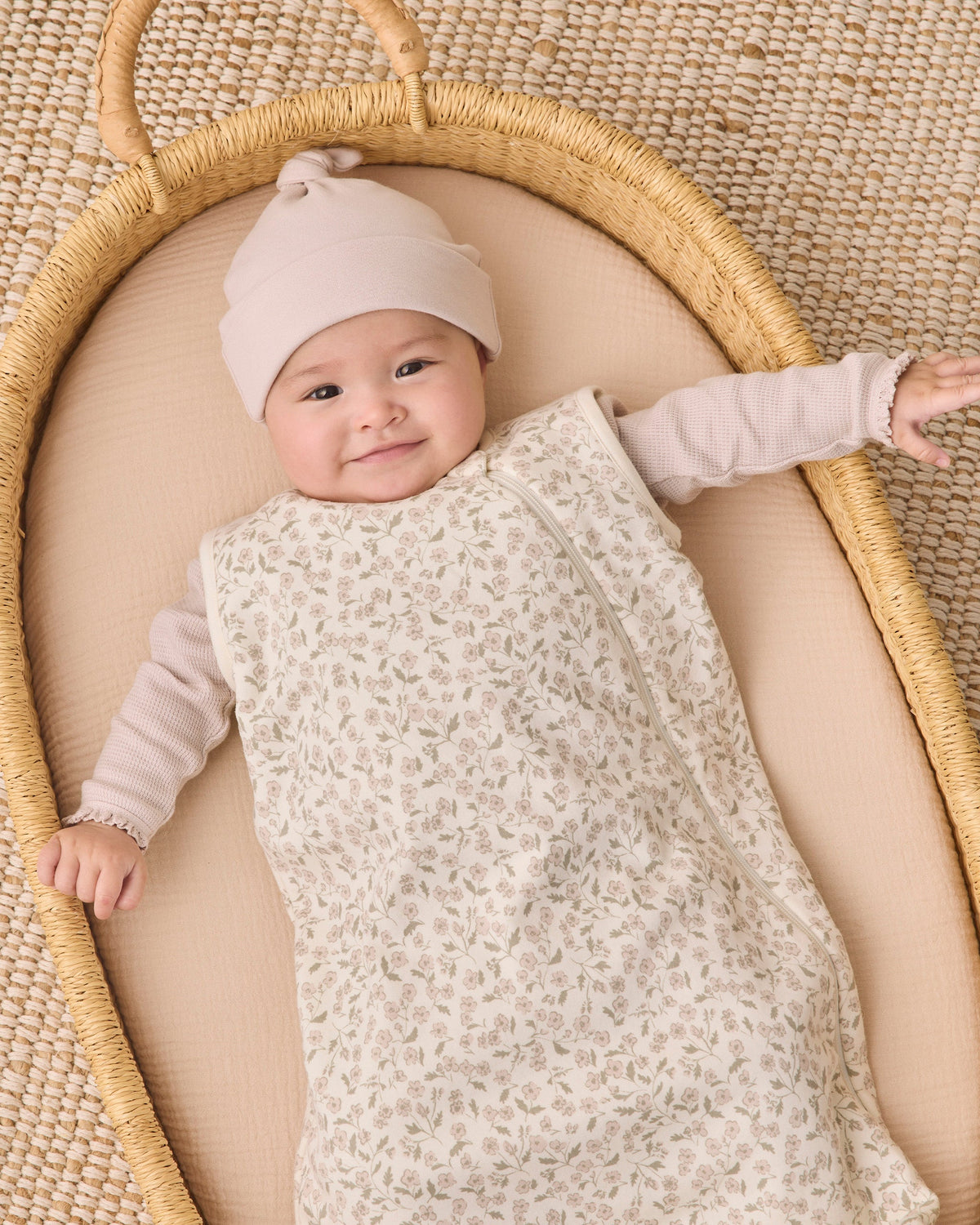 Jersey Sleep Bag Floret - Rylee + Cru | Kids Clothes | Trendy Baby Clothes | Modern Infant Outfits |