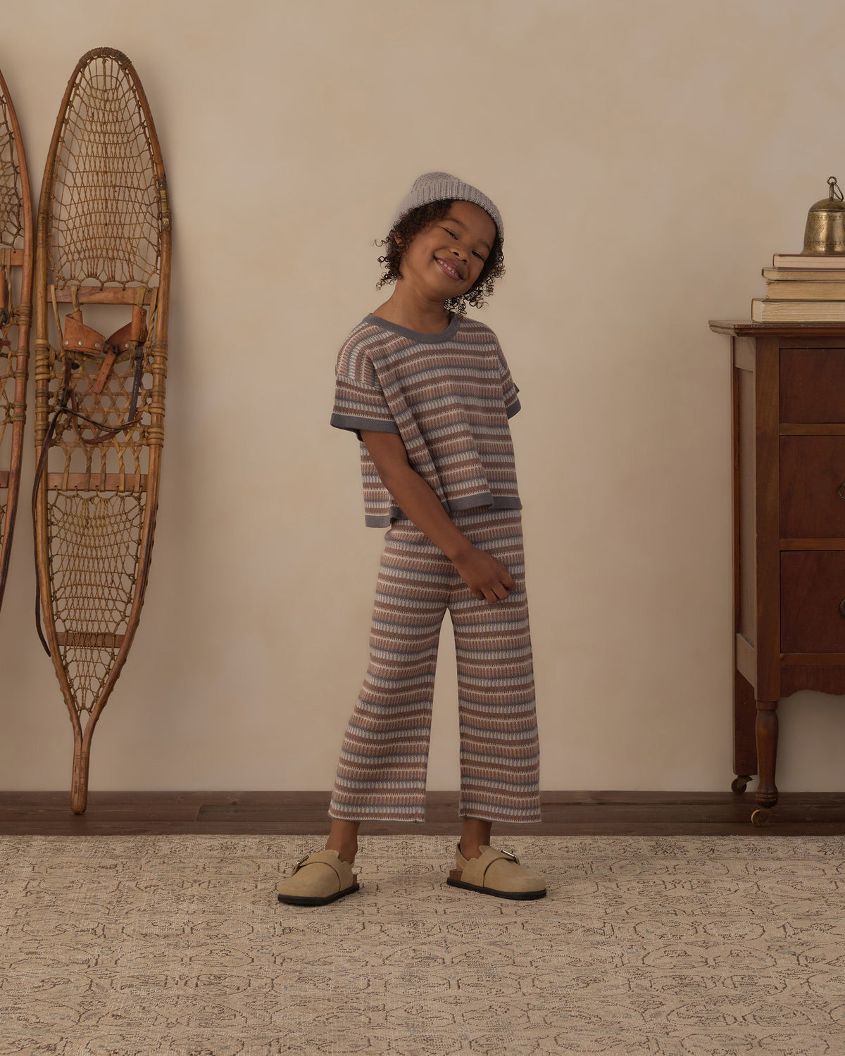 Knit Wide Leg Pant Multi-Stripe - Rylee + Cru | Kids Clothes | Trendy Baby Clothes | Modern Infant Outfits |