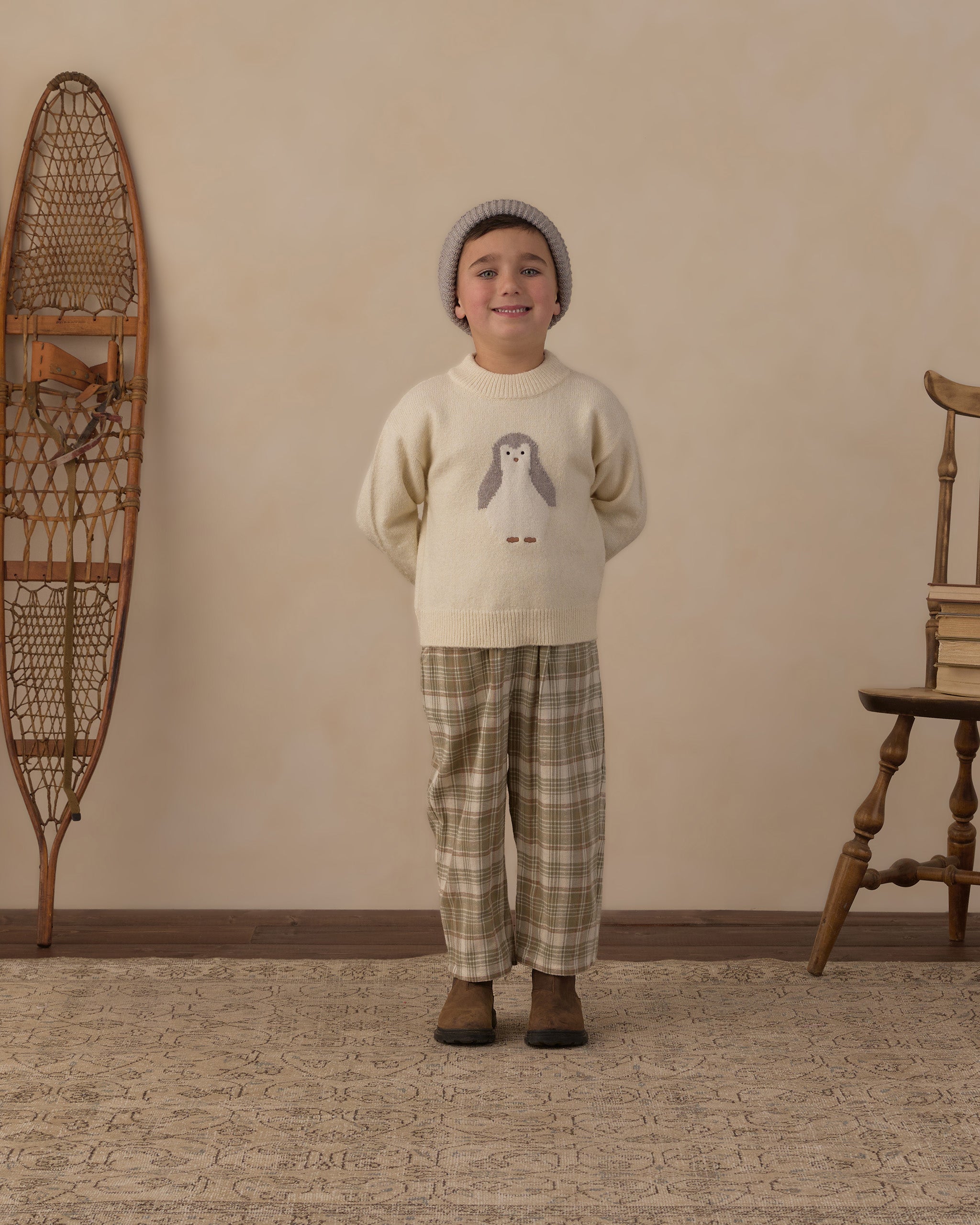 Reagan Sweater Penguin - Rylee + Cru | Kids Clothes | Trendy Baby Clothes | Modern Infant Outfits |