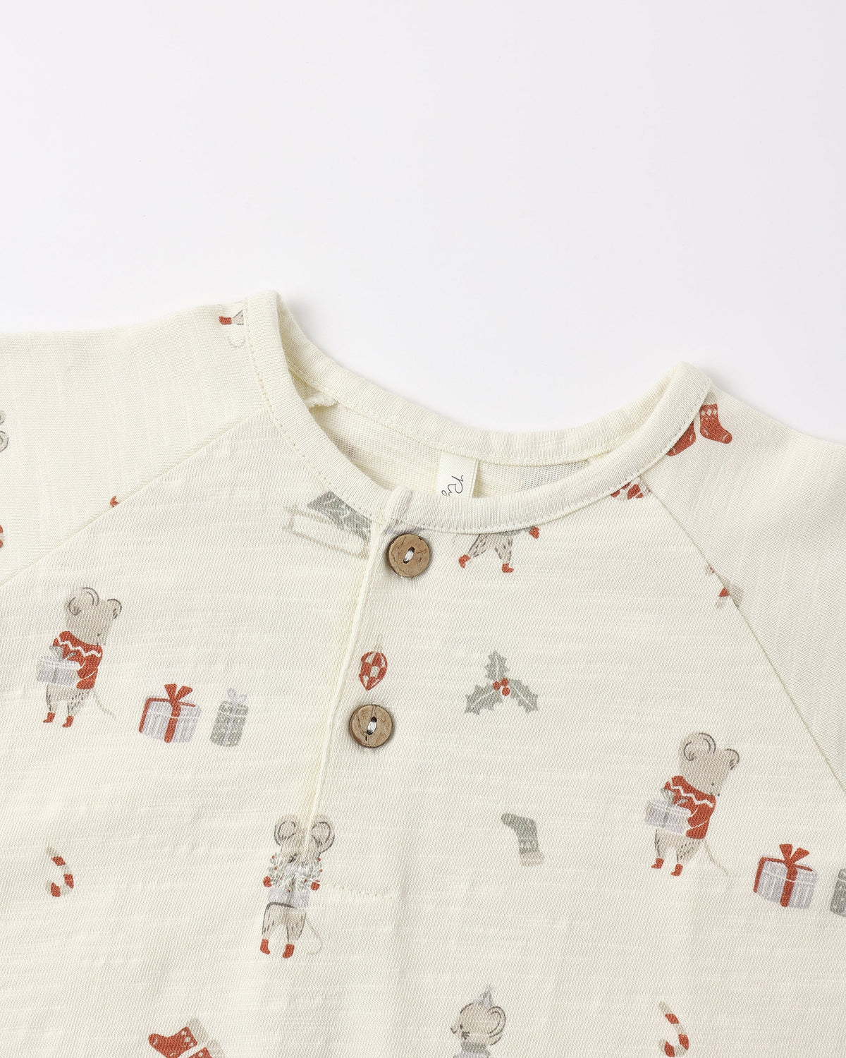 Henley Jumpsuit Holiday Mouse - Rylee + Cru | Kids Clothes | Trendy Baby Clothes | Modern Infant Outfits |