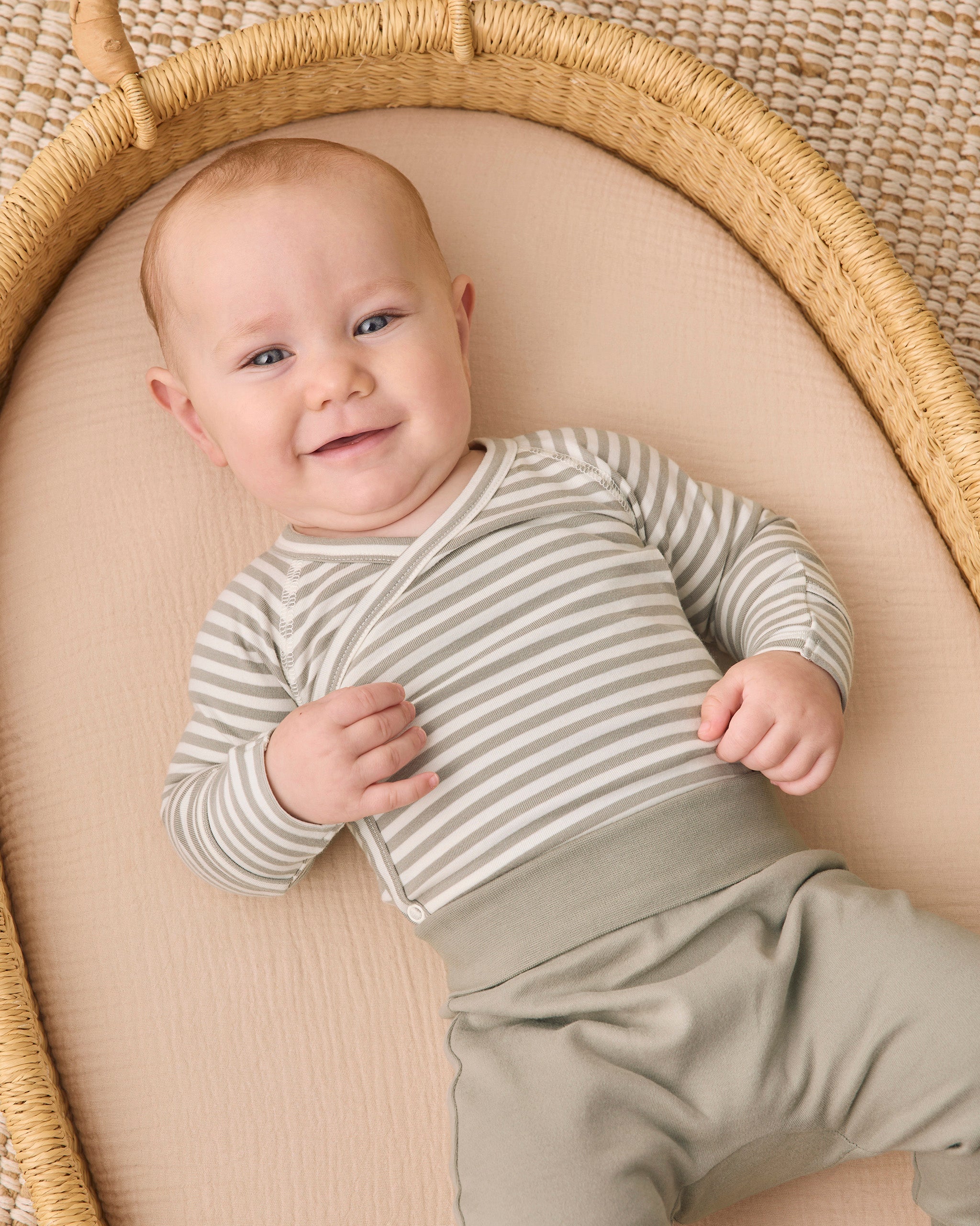 Side Snap Bodysuit + Pant Set Laurel Stripe - Rylee + Cru | Kids Clothes | Trendy Baby Clothes | Modern Infant Outfits |