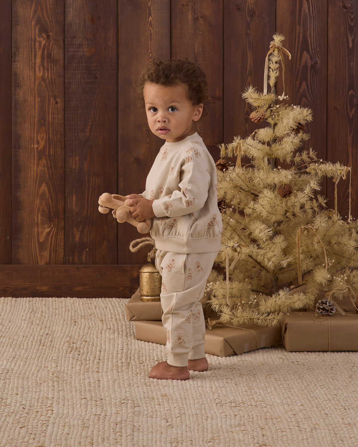 Relaxed Fleece Sweatshirt Gingerbread - Rylee + Cru | Kids Clothes | Trendy Baby Clothes | Modern Infant Outfits |