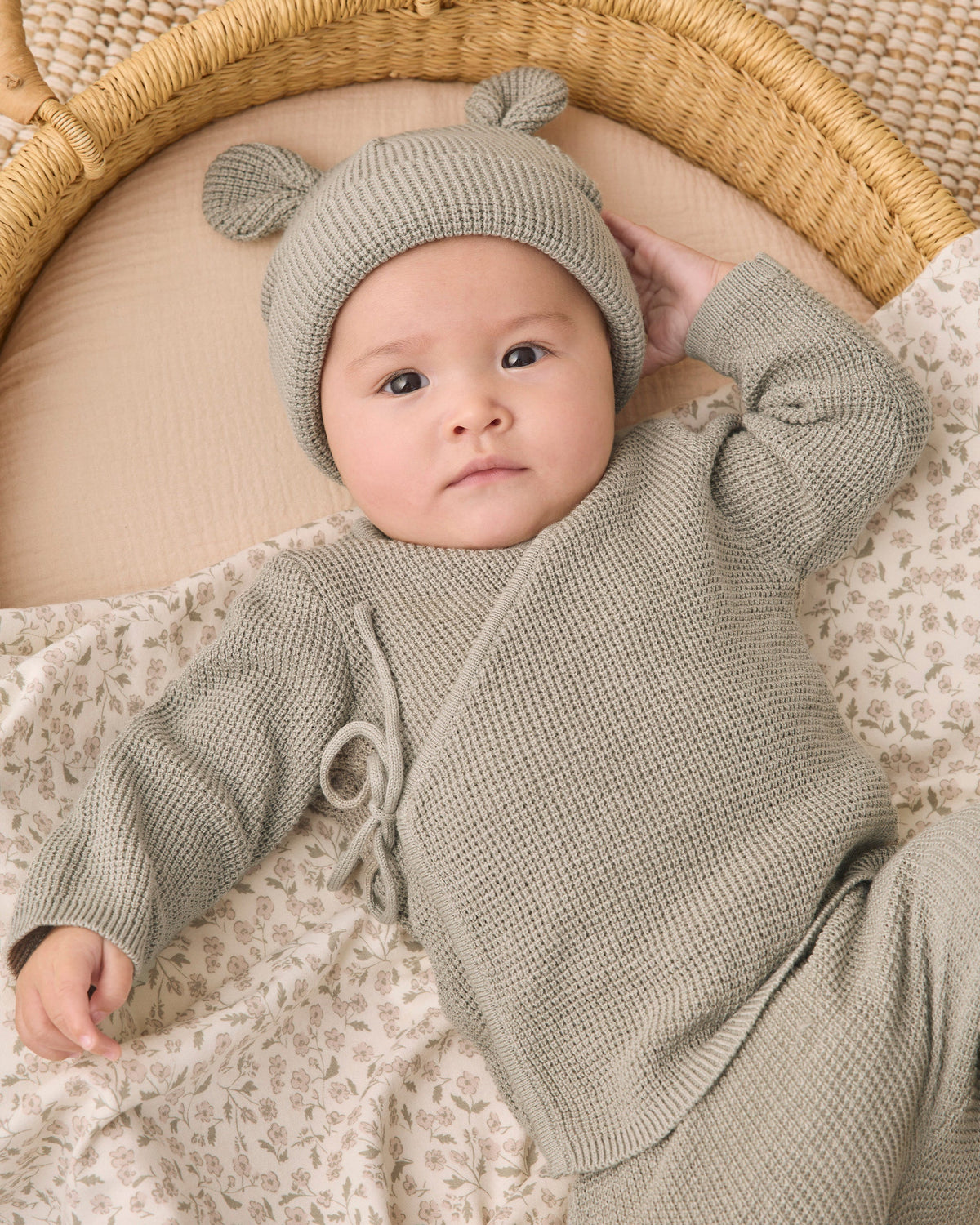 Baby Bear Beanie Laurel - Rylee + Cru | Kids Clothes | Trendy Baby Clothes | Modern Infant Outfits |